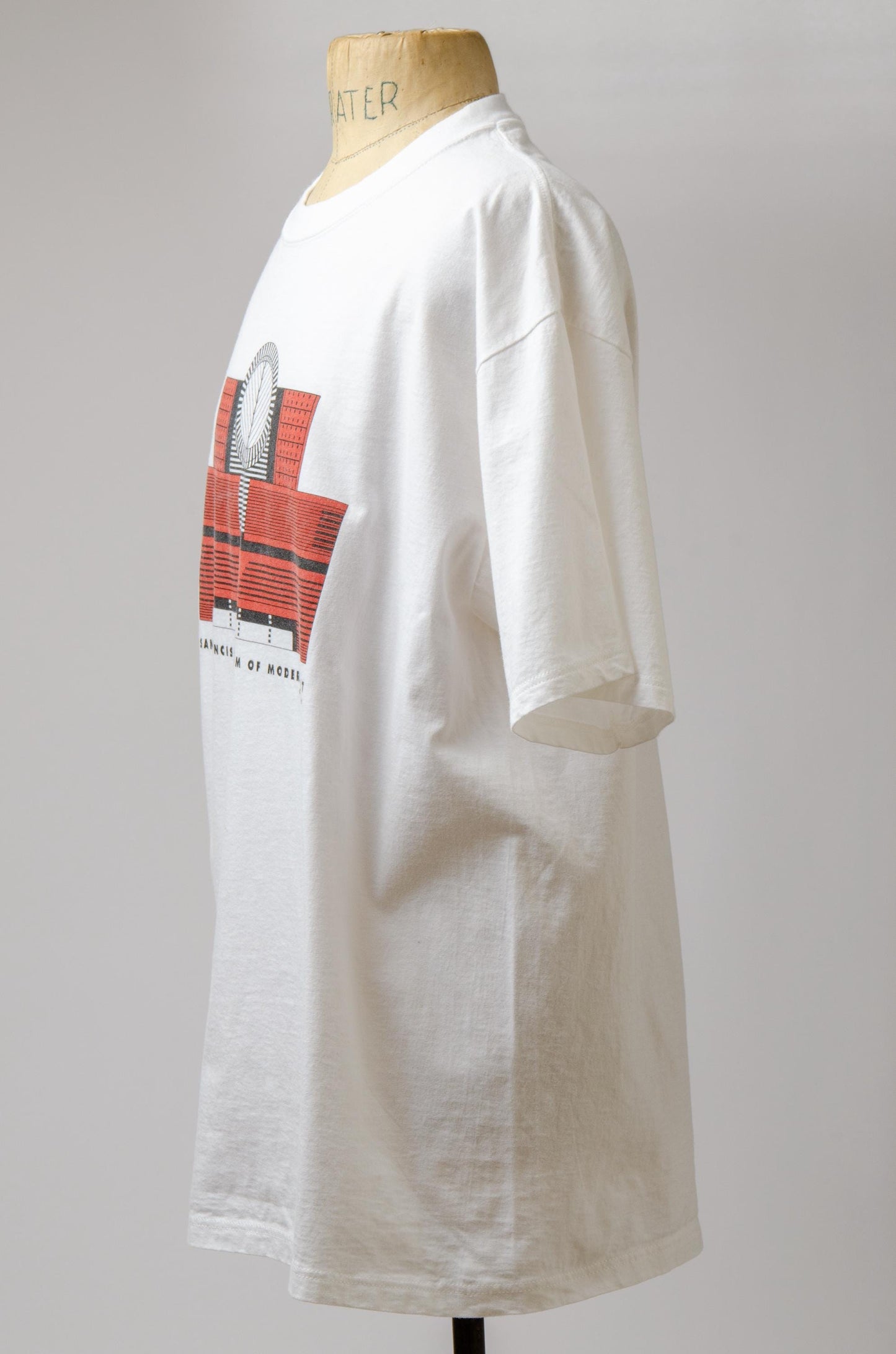 90s San Fransisco Museum of Modern Art Deadstock White Cotton T Shirt