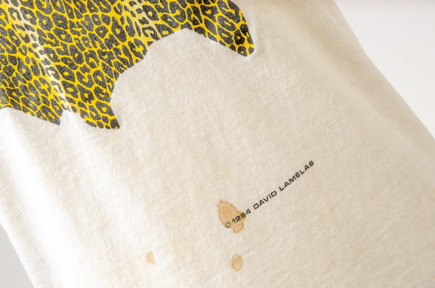 1984 David Lamelas Argentine Conceptual Artist Leopard Rock Star T Shirt