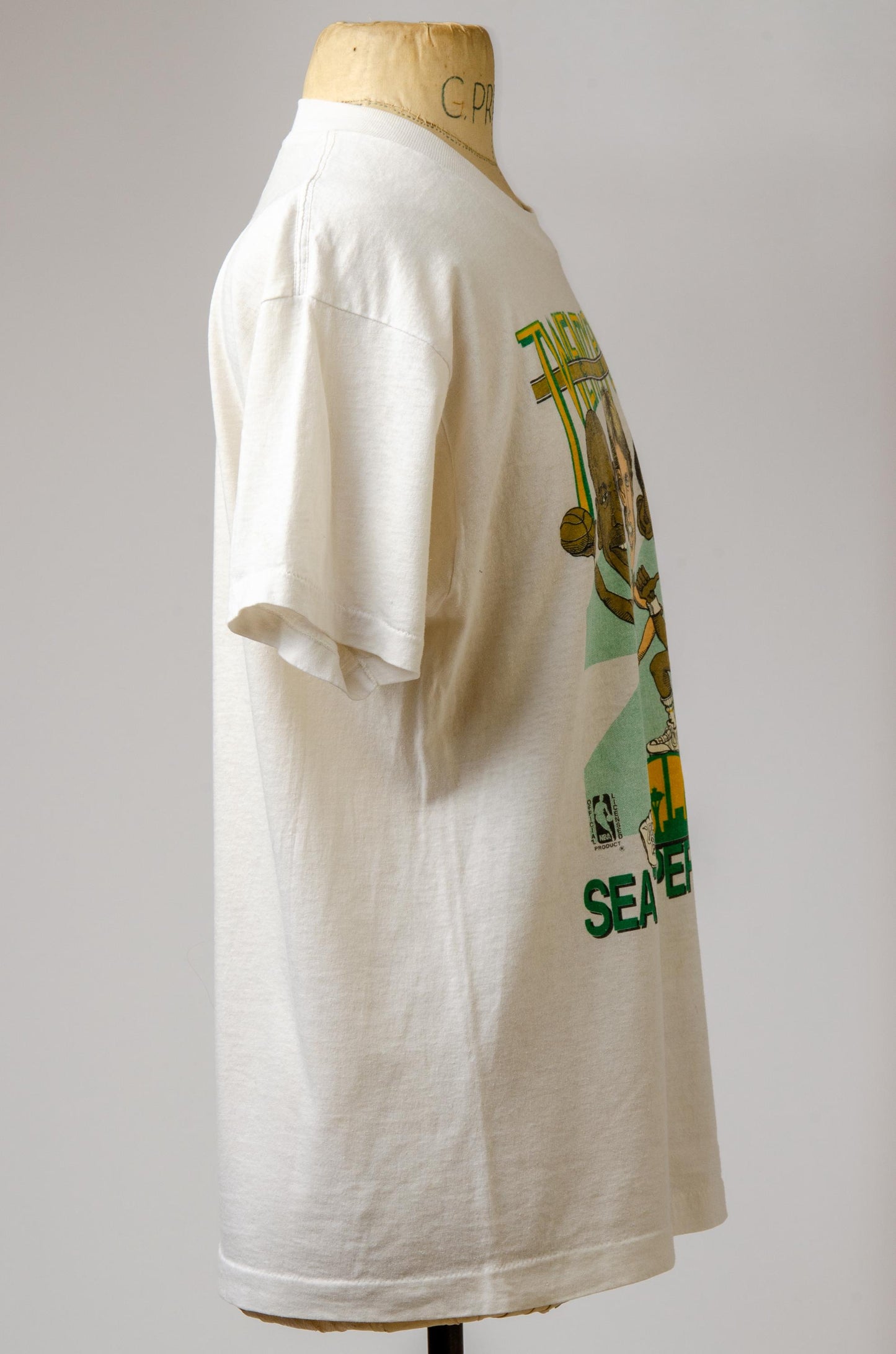 1980s Seattle Sonics 20 Point Club T Shirt Tom Chambers Dale Ellis Xavier McDaniels