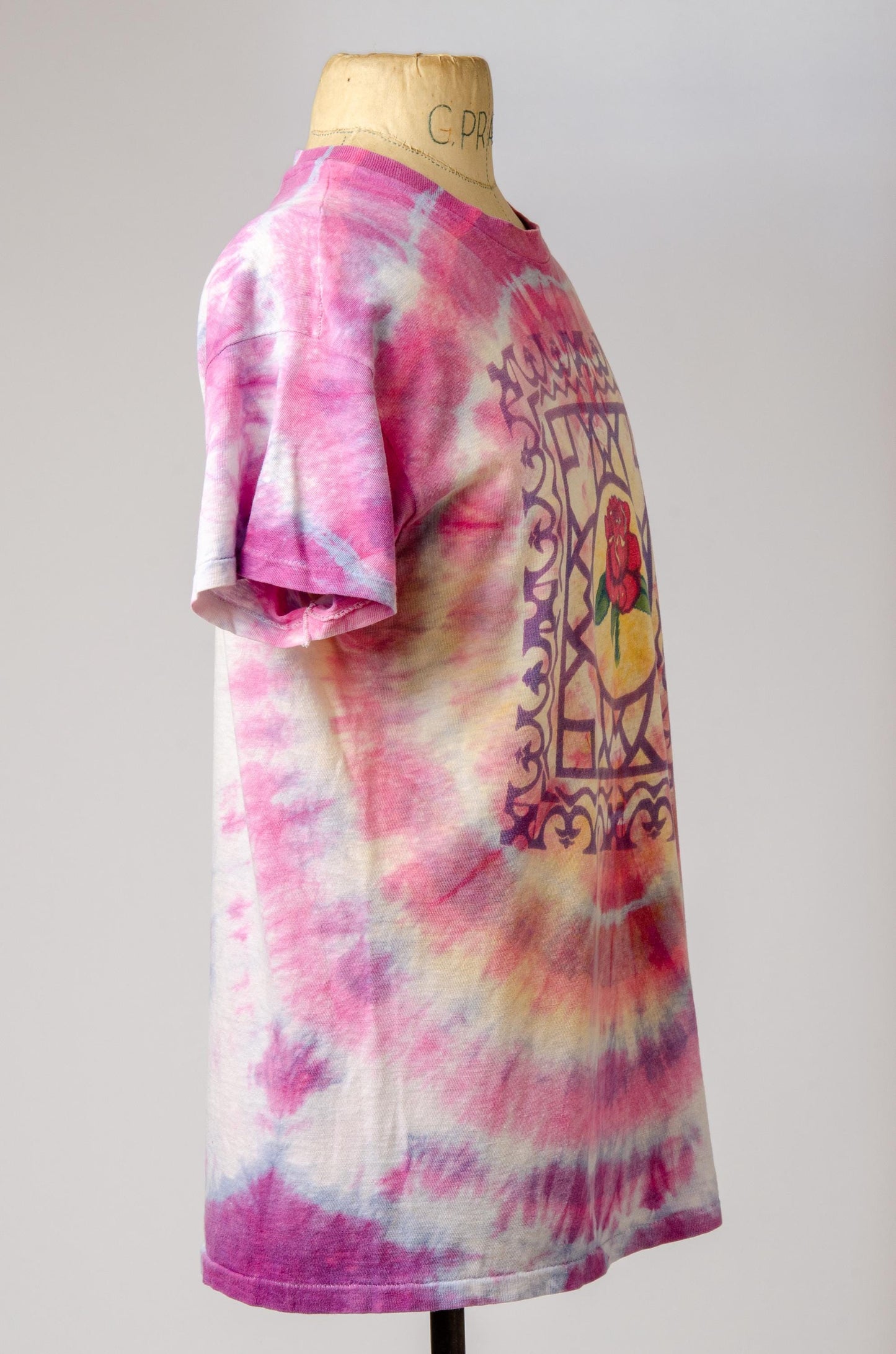 1979 Ed Donohue Rose Watercolor Ink Perfectly Worn Grateful Dead T Shirt