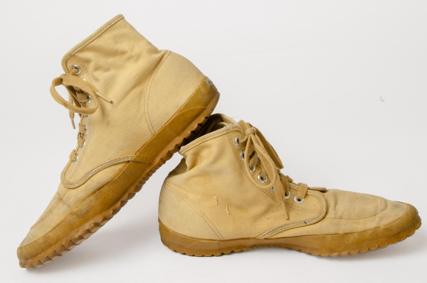 1960s L.L. Bean Maine High Top Lace Up Canvas Shoes Mens 9