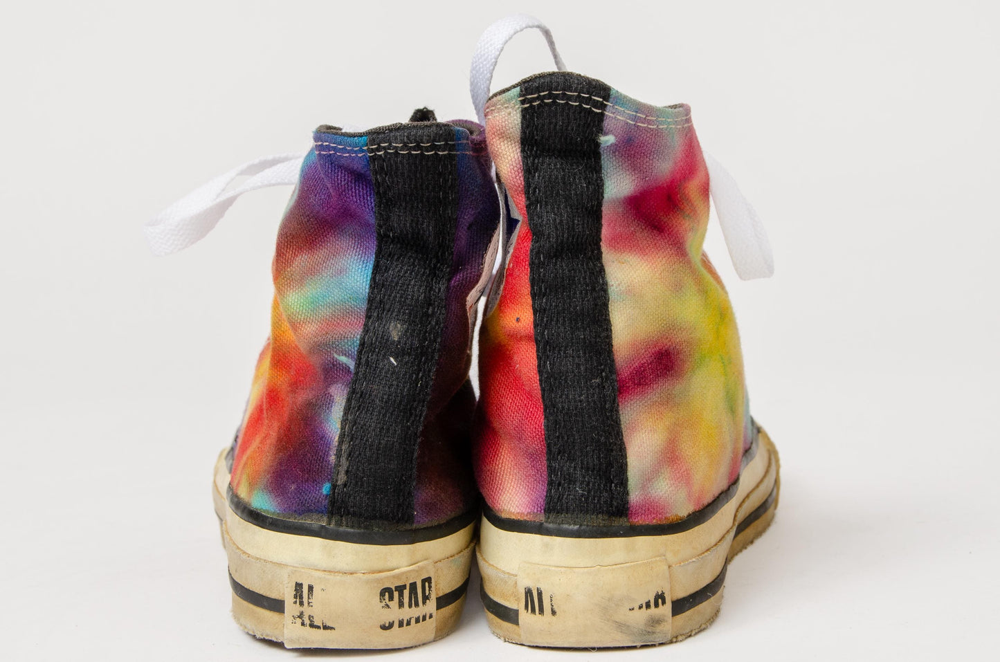 1980s Converse Made In USA Tie Dye Chuck Taylor High Top Allstars, Men 2.5 Women 4.5