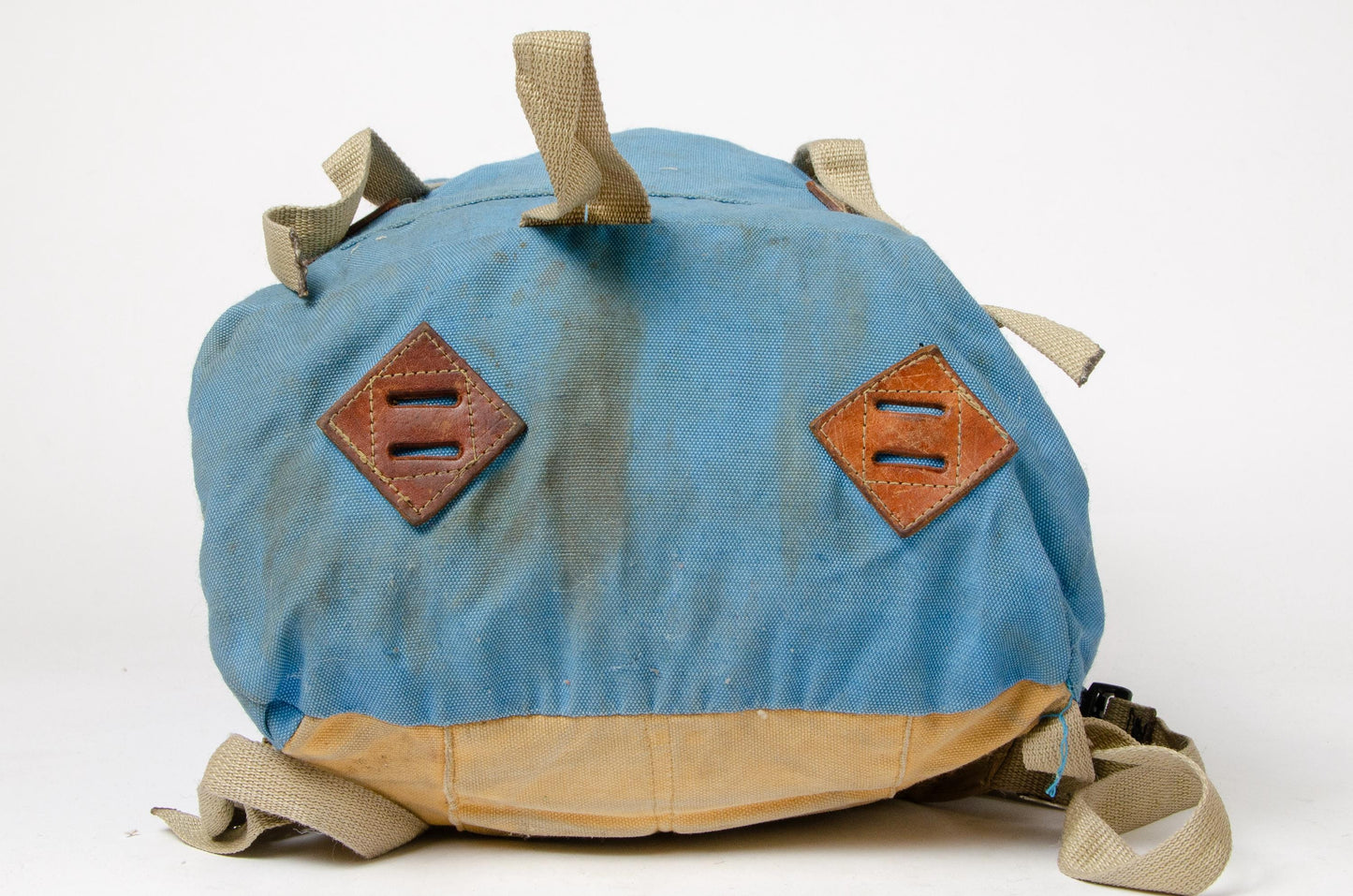 1970s Mountaineering Backpack Cordura and Leather Hiking Rucksack Daypack