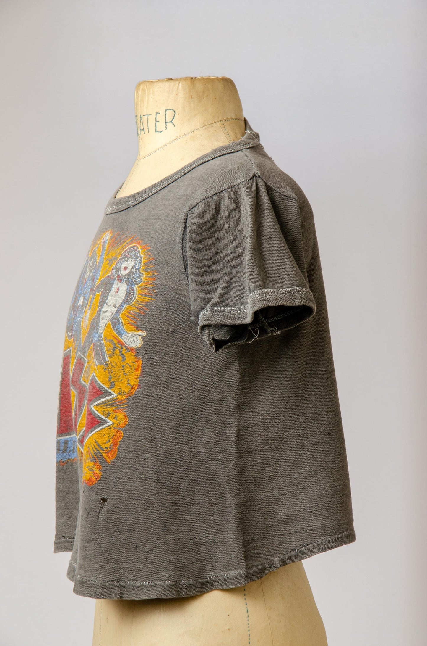 1977 KISS Distressed Cotton Glam Rock T Shirt