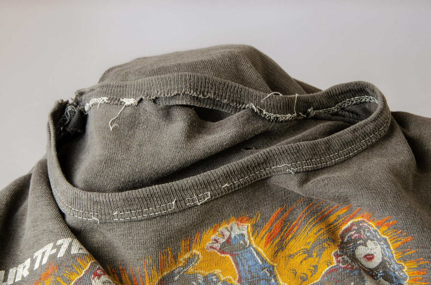 1977 KISS Distressed Cotton Glam Rock T Shirt