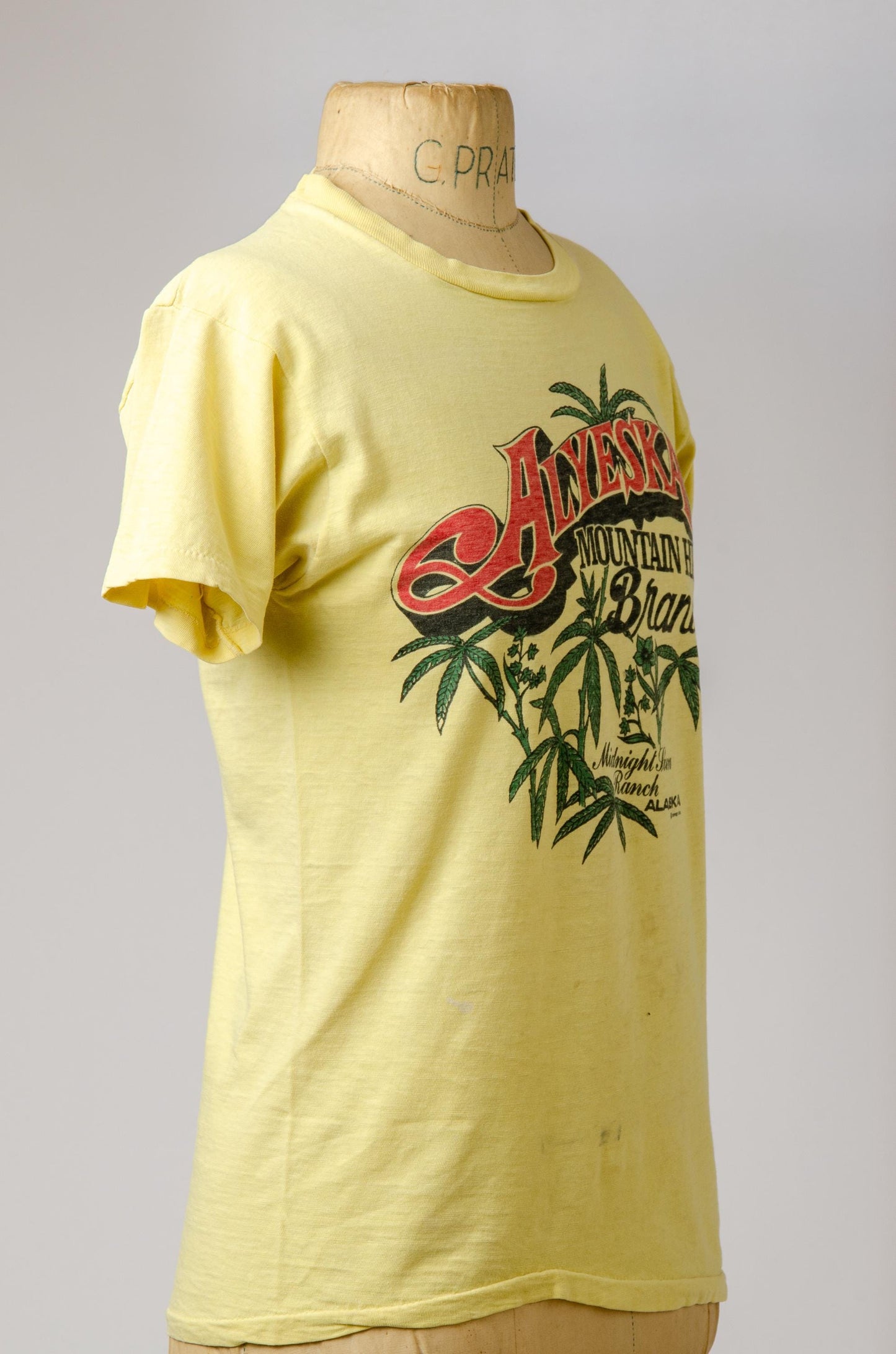 1970s Weed Tee Alyeska Mountain Brand Dope Smoker T Shirt