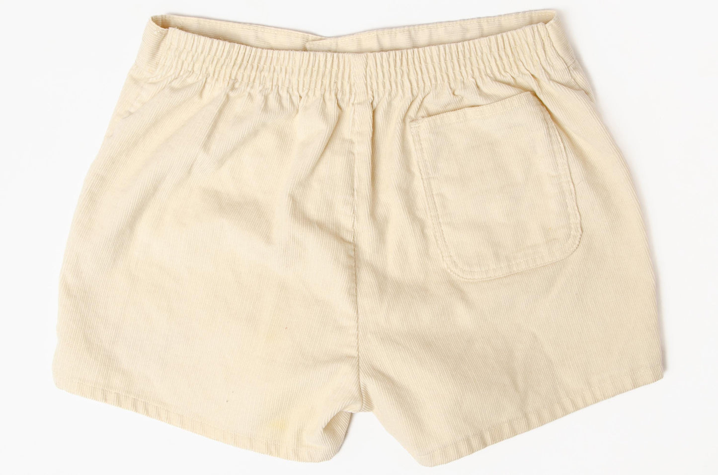 1983 Journey Tour White Corduroy Surf Shorts