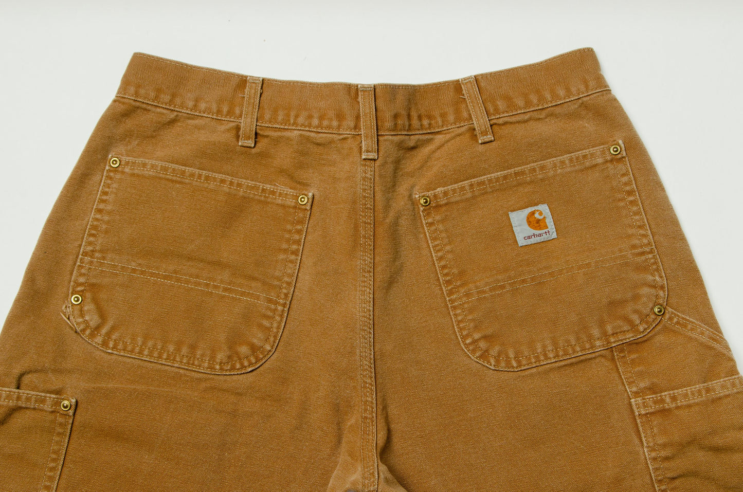 Vintage Carhartt USA Jeans Brown Cotton Denim Work Pants 32 x 29.5