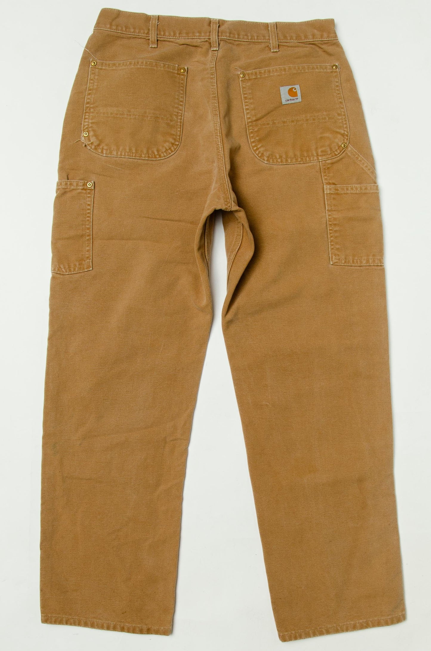 Vintage Carhartt USA Jeans Brown Cotton Denim Work Pants 32 x 30.5