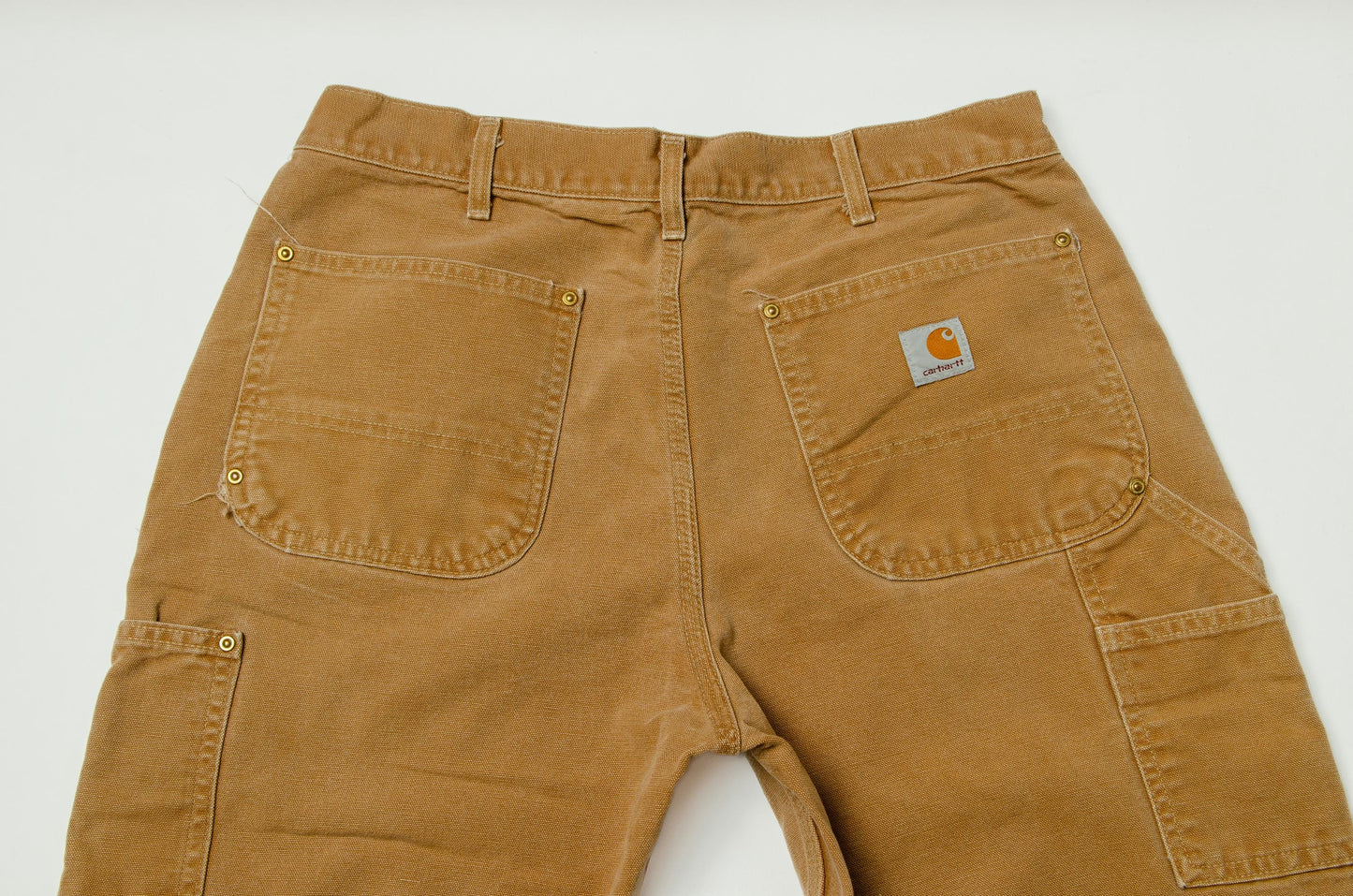 Vintage Carhartt USA Jeans Brown Cotton Denim Work Pants 32 x 30.5