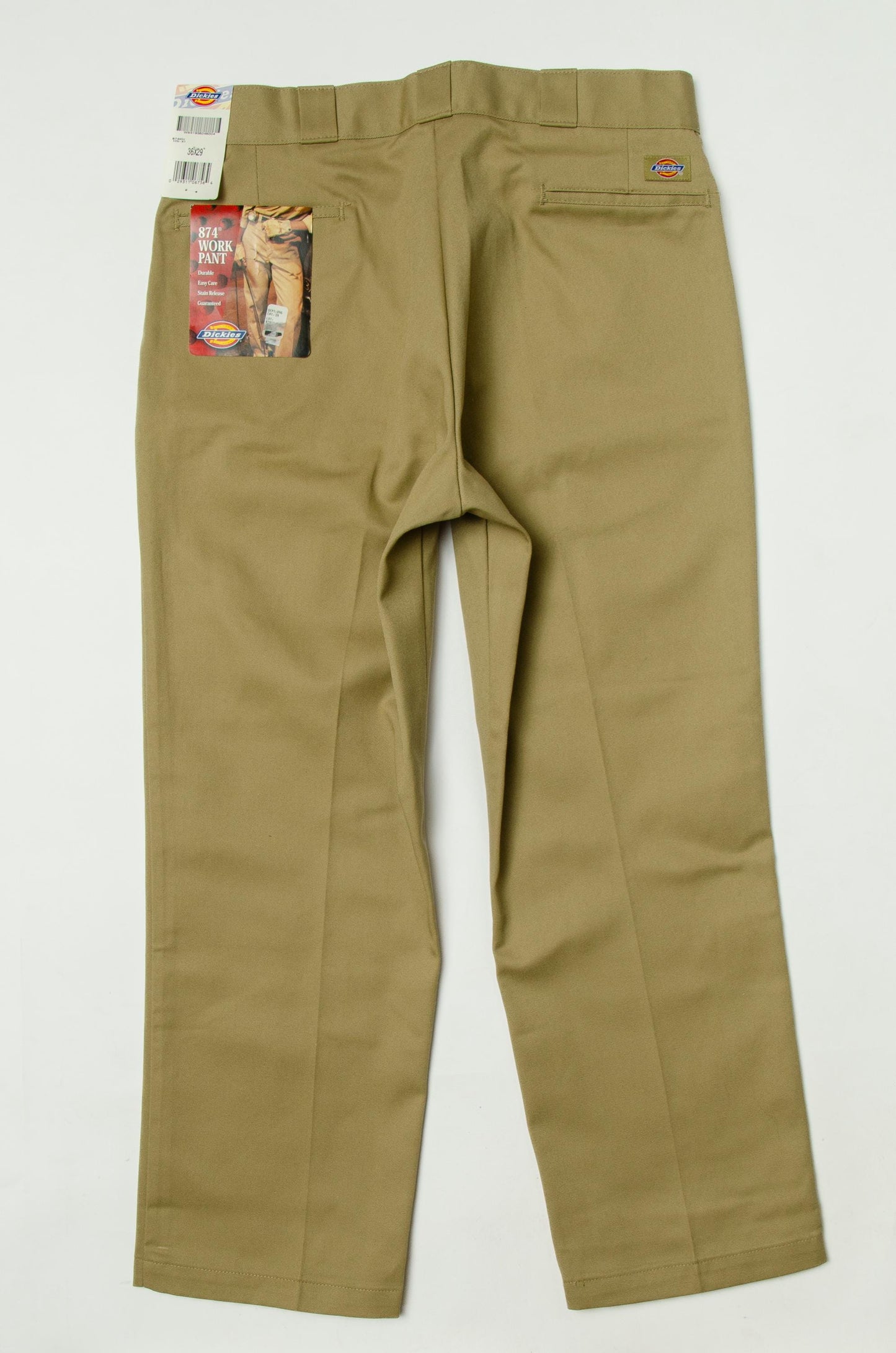 Vintage Dickies Deadstock USA Khaki Canvas Cotton Skateboard Pants 36 x 29