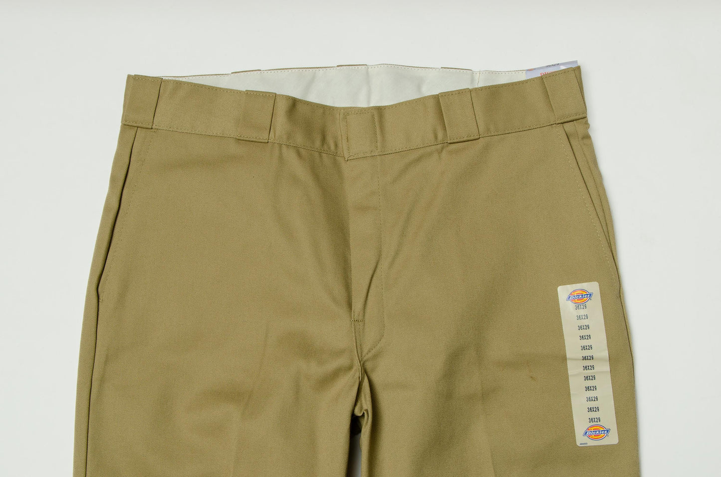 Vintage Dickies Deadstock USA Khaki Canvas Cotton Skateboard Pants 36 x 29