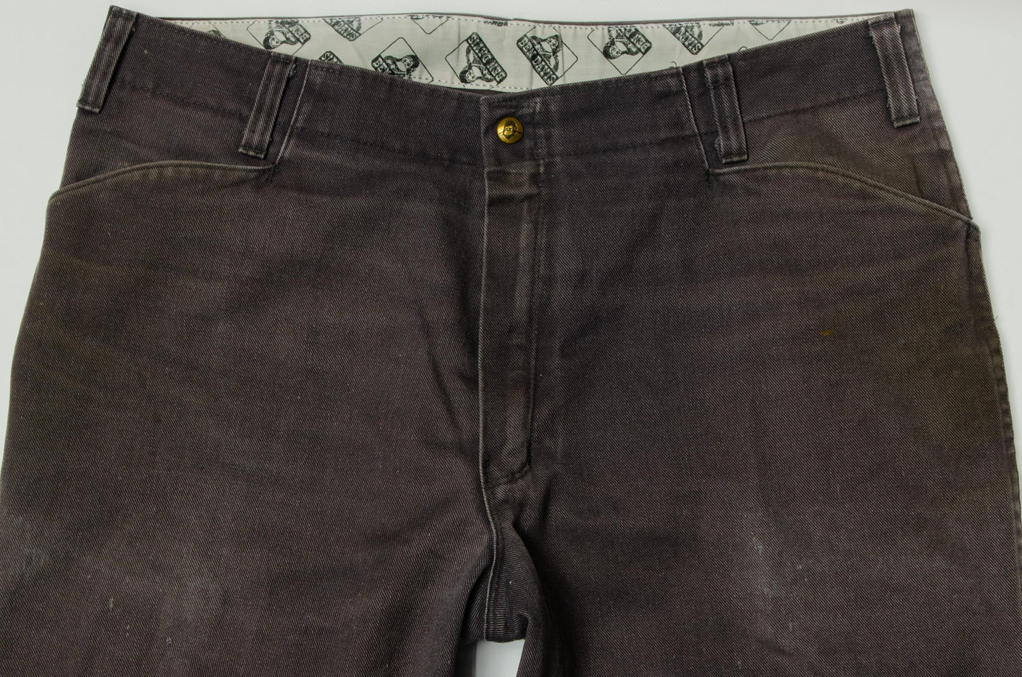 Vintage Ben Davis Faded Black Canvas Skateboard Pants 38 x 33