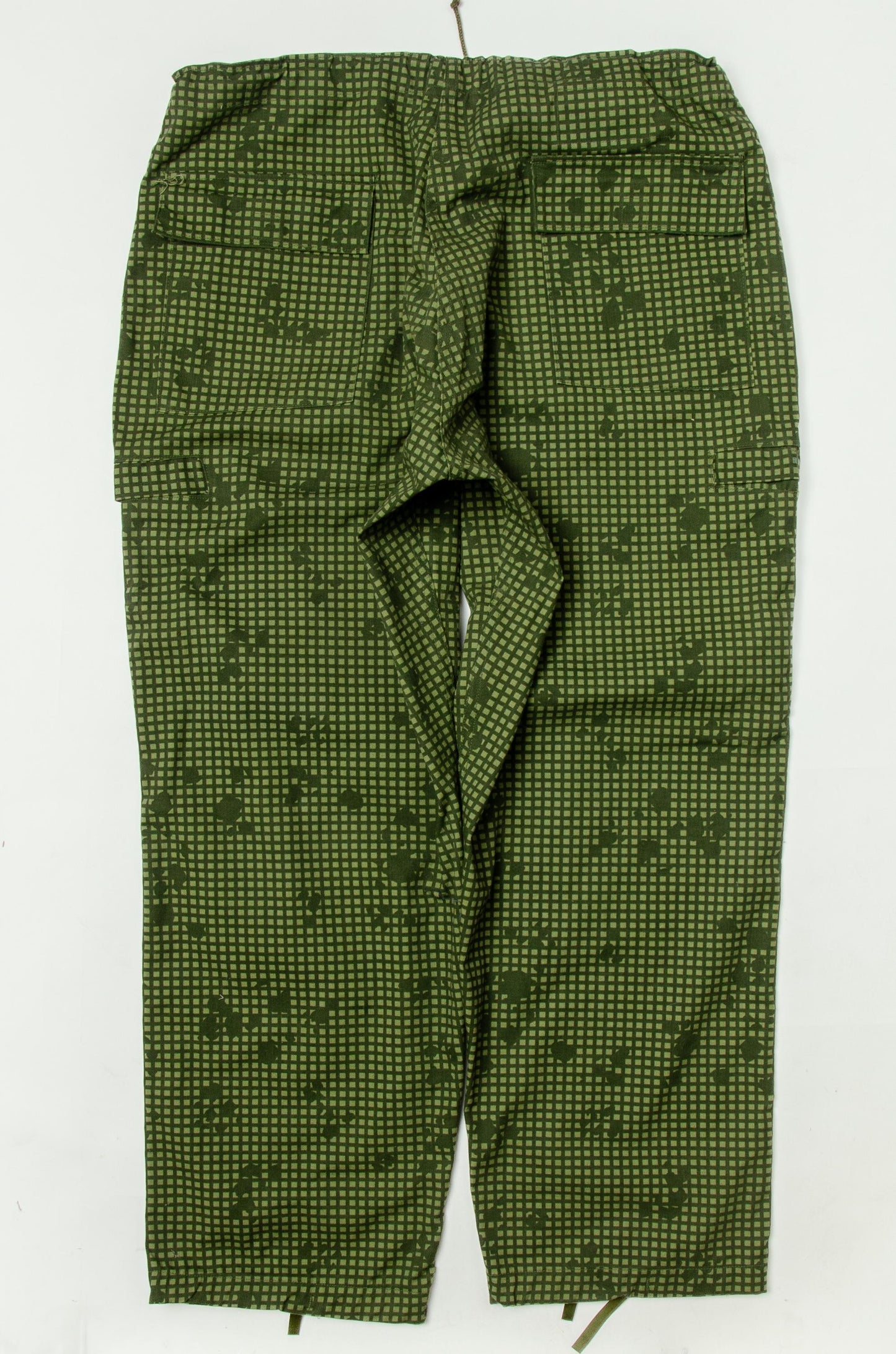 Vintage Night Desert Cargo Pants Green Cotton Utility Trousers 35 - 39 Waist