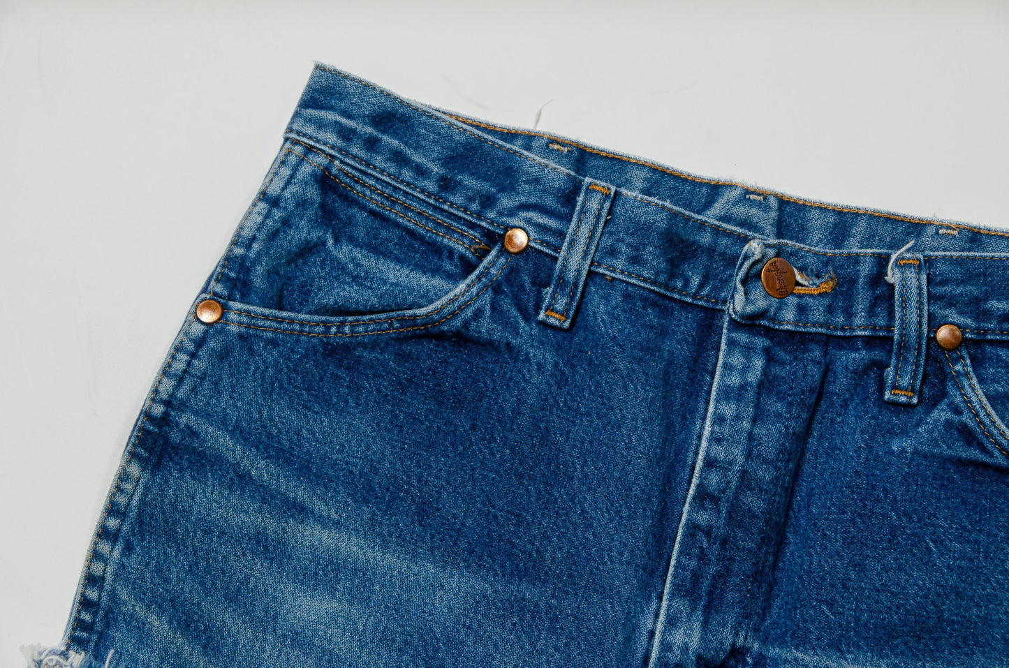 Vintage Wrangler High Waisted Western Cut Off Jean Shorts W 31