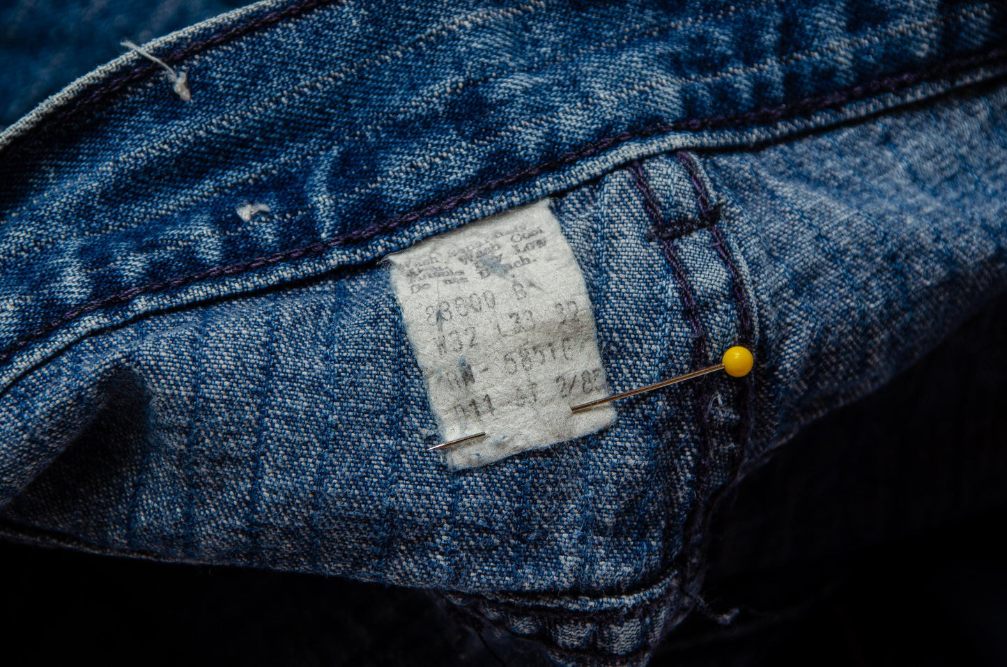 1980s Sasson Cut Off Shorts Stripe Denim Frayed Jeans W 30