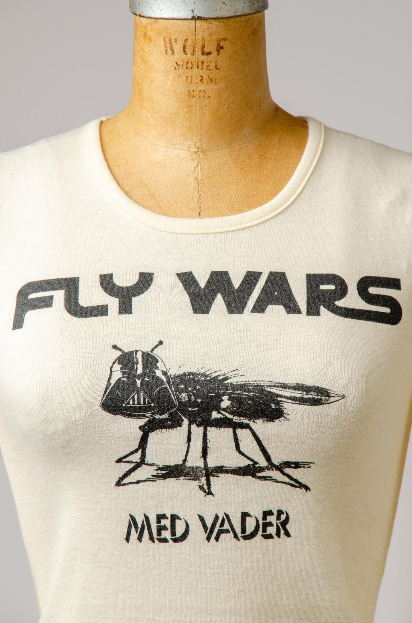 1970s Fly Wars Satire T Shirt Long Sleeve Babyrib T Shirt