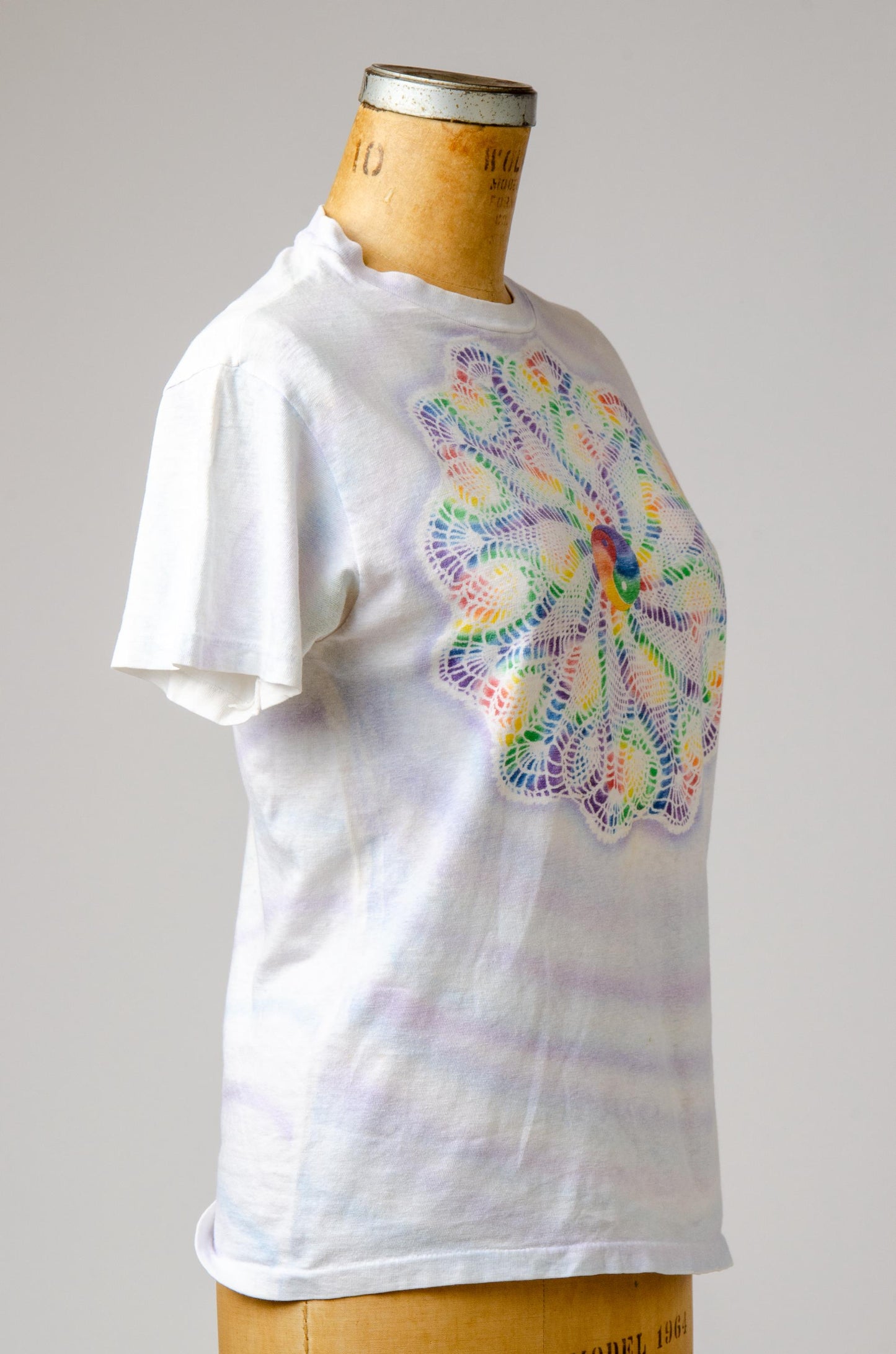1980s Airbrush Yin Yang Mandala Hippie T Shirt