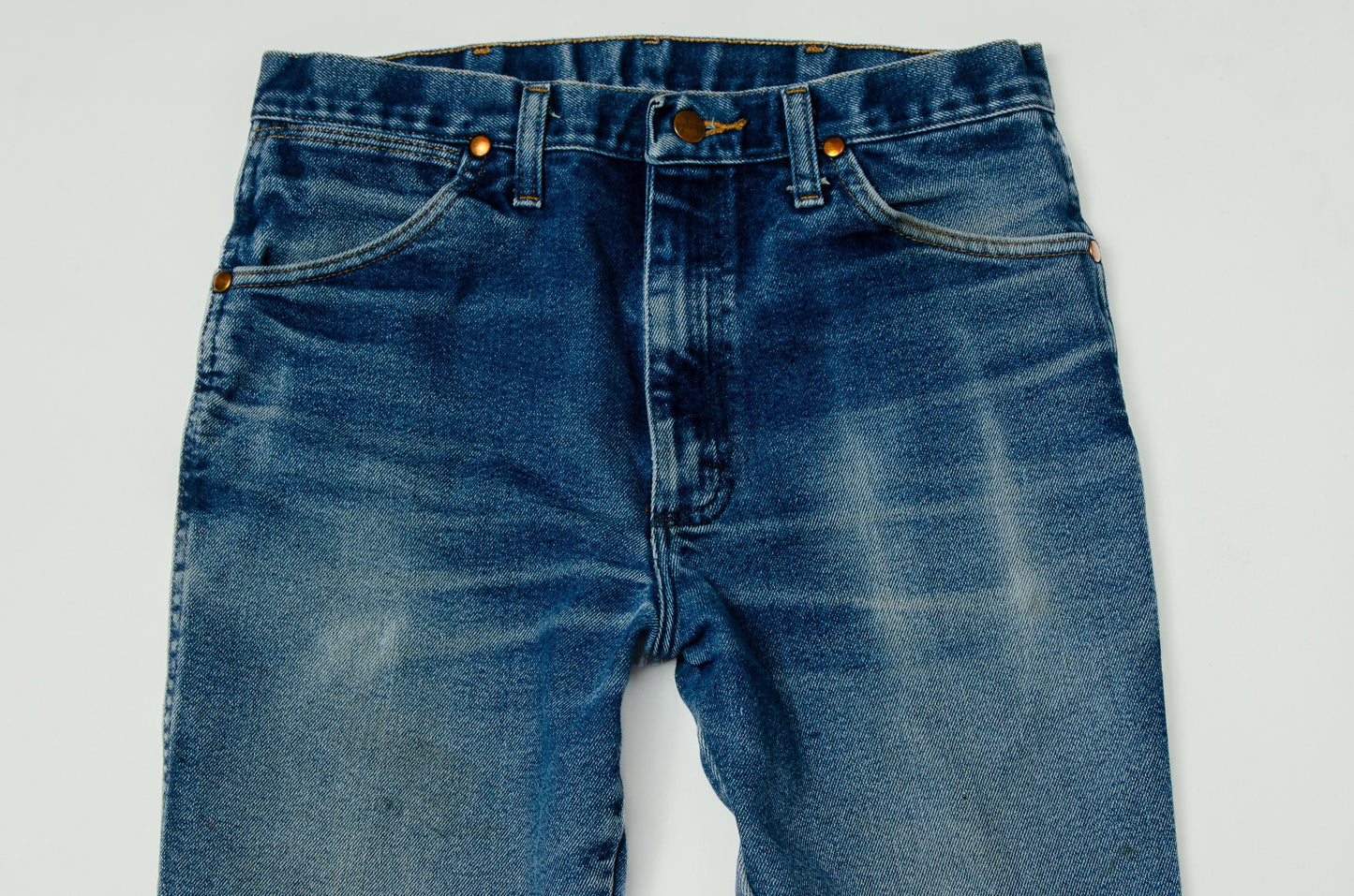 Vintage Wrangler Jeans Perfectly Worn High Waisted Western Cut Blue Jeans 30 x 33