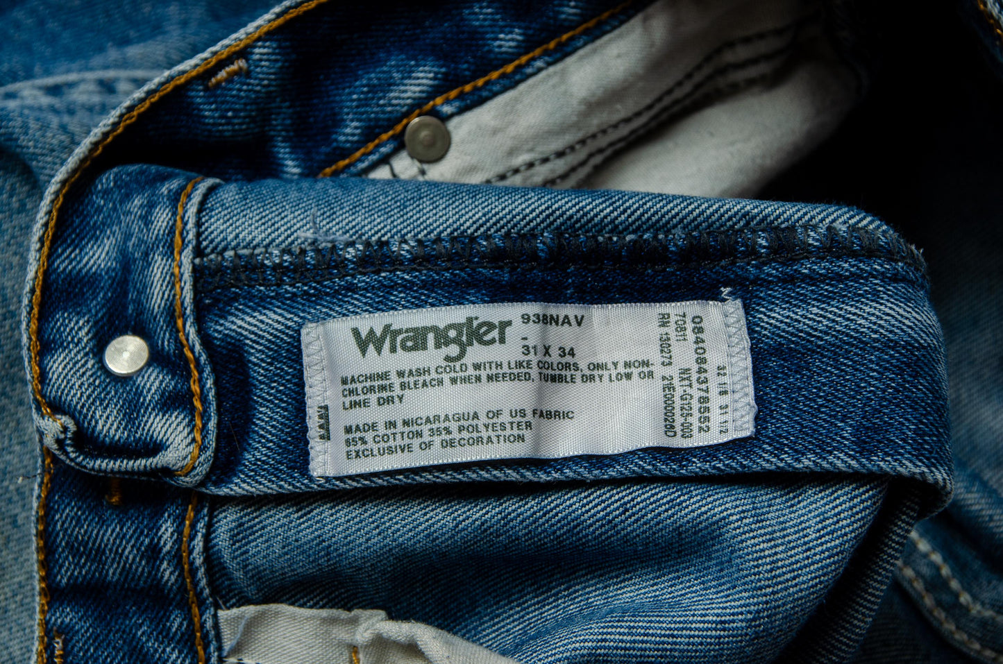 Vintage Wrangler Jeans Perfectly Worn High Waisted Western Cut Blue Jeans 30 x 33
