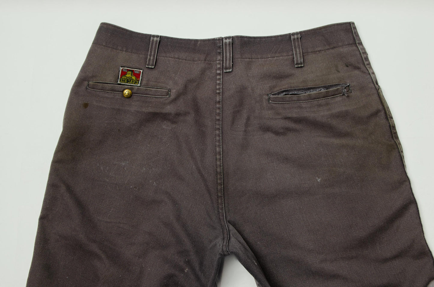 Vintage Ben Davis Faded Black Canvas Skateboard Pants 38 x 33