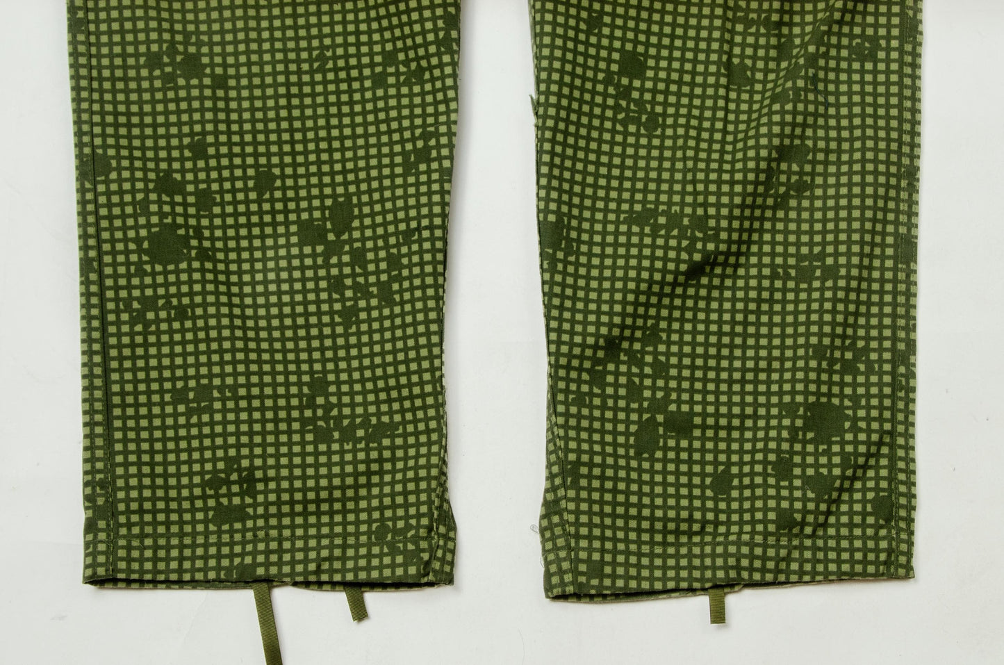 Vintage Night Desert Cargo Pants Green Cotton Utility Trousers 35 - 39 Waist