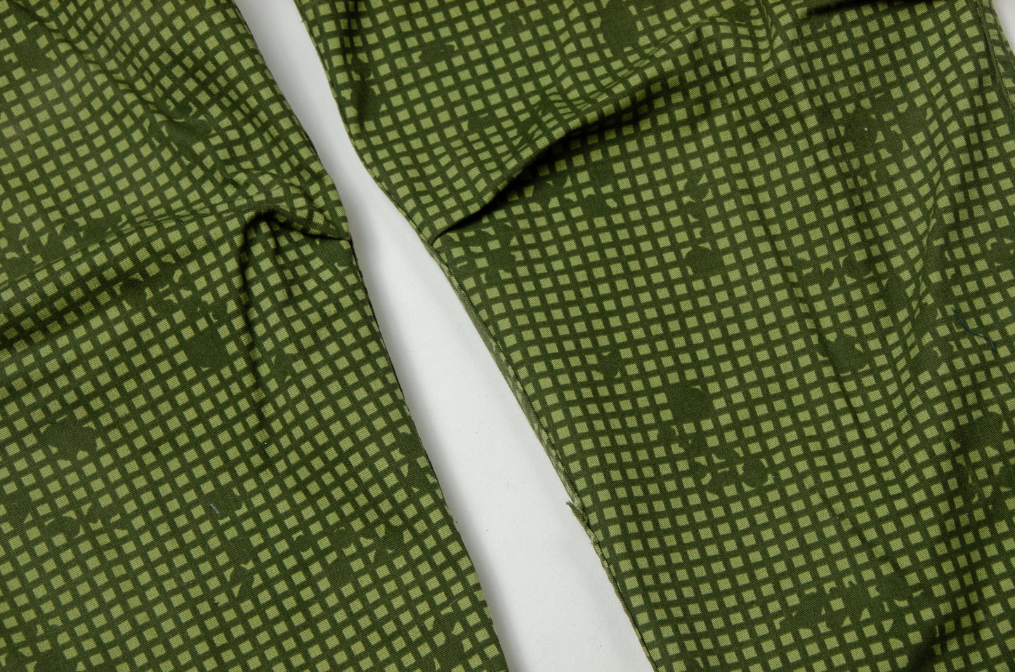 Vintage Night Desert Cargo Pants Green Cotton Utility Trousers 35 - 39 Waist