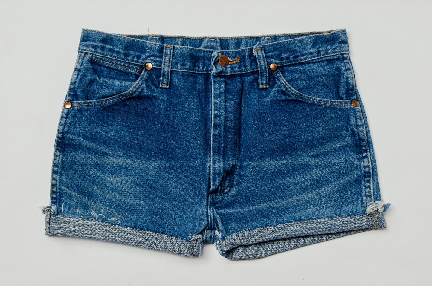Vintage Wrangler High Waisted Western Cut Off Jean Shorts W 31