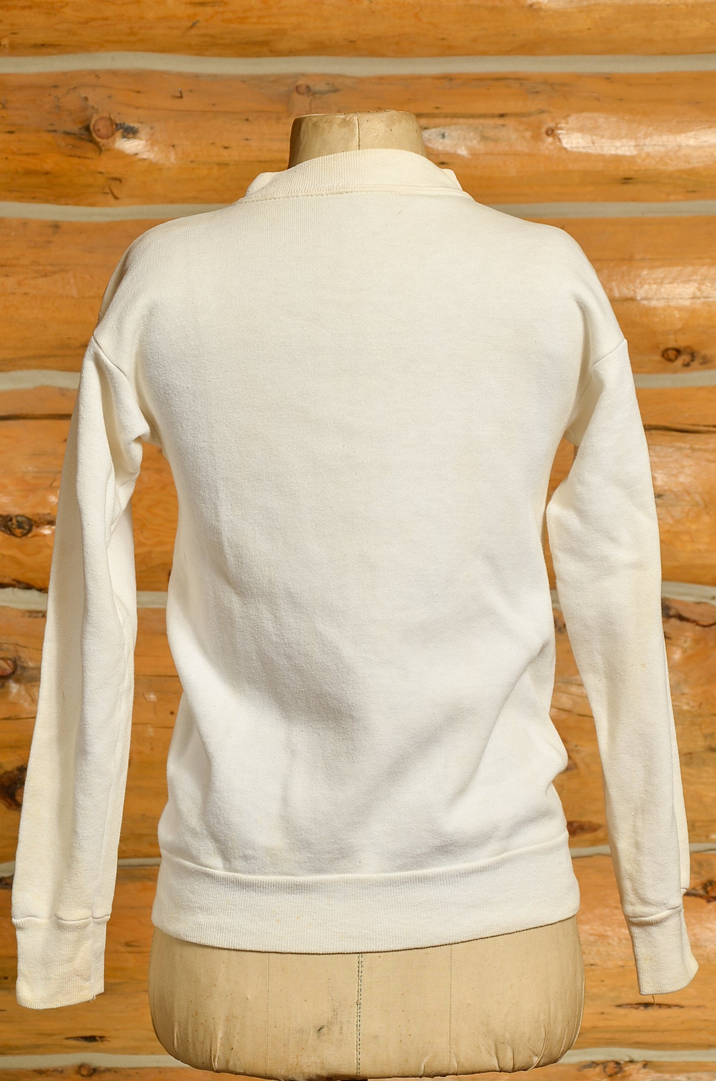 1960s Beatles Sweatshirt White Cotton Promo British Invasion Cotton Sweatshirt
