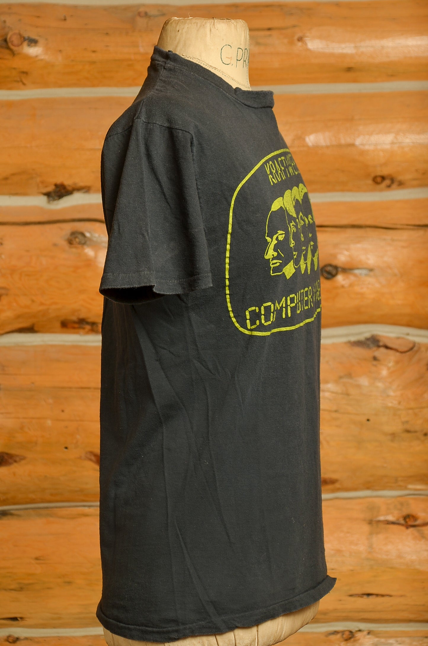 1980s Kraftwerk Computer World Black Cotton T Shirt