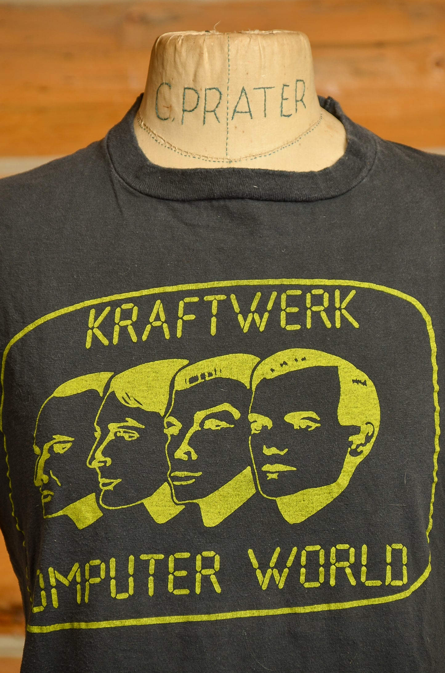 1980s Kraftwerk Computer World Black Cotton T Shirt