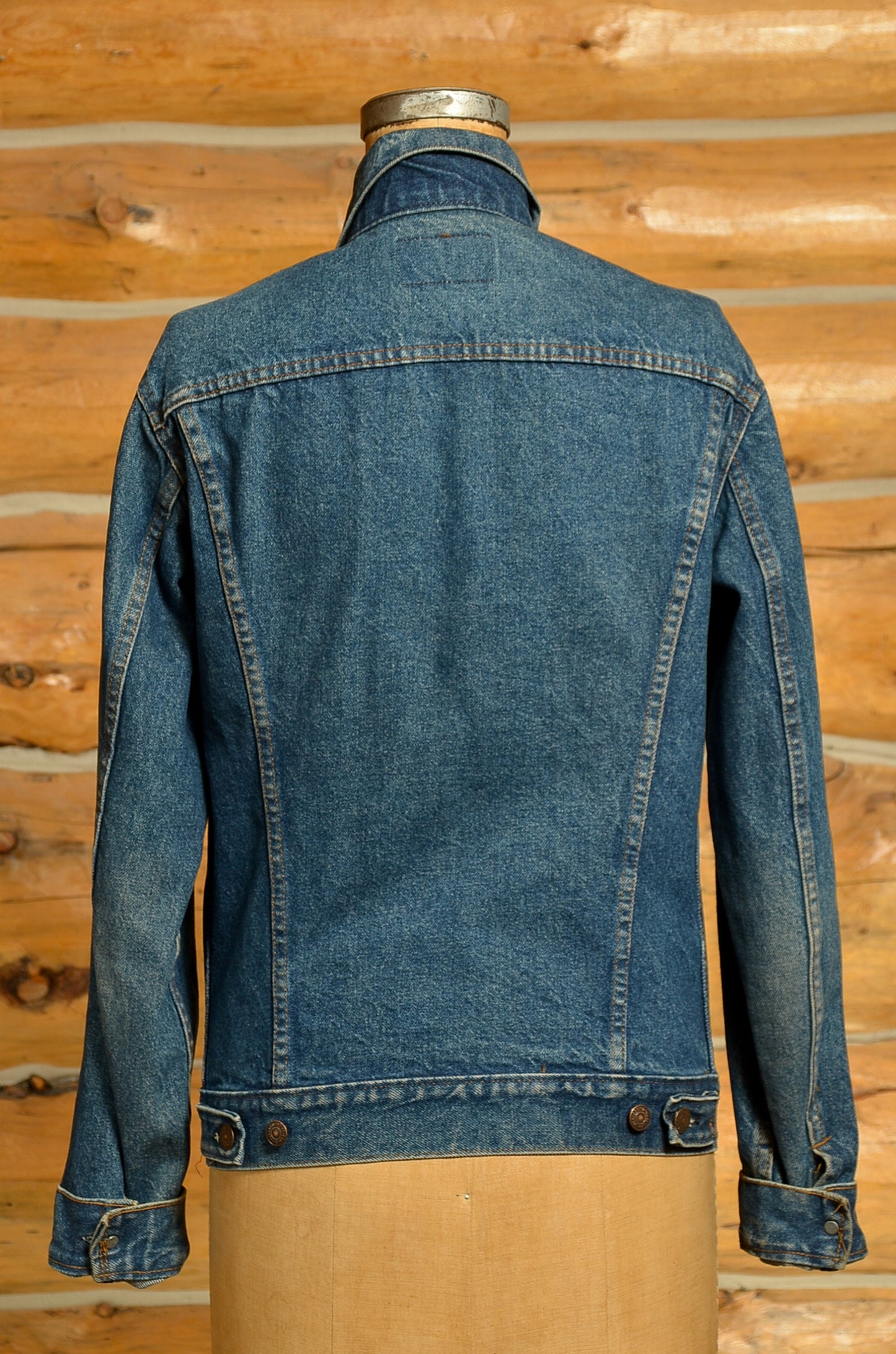 1980s Levis Trucker Jacket Dark Denim Ranch Hand Four Pocket Levi's 506 Jean Jacket