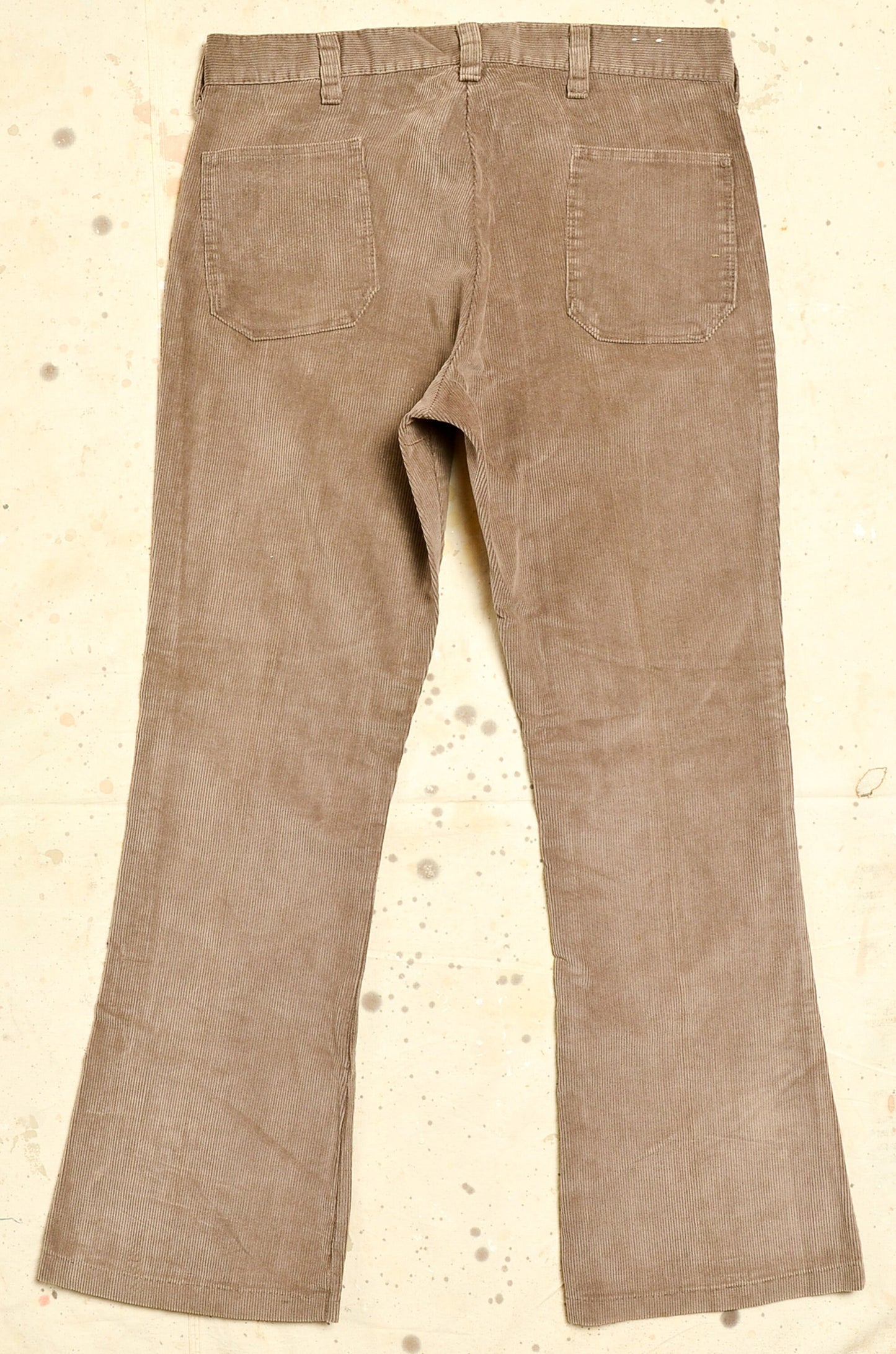 1970s Corduroy Bell Bottoms Sailor Style Flared Jeans 36 x 32