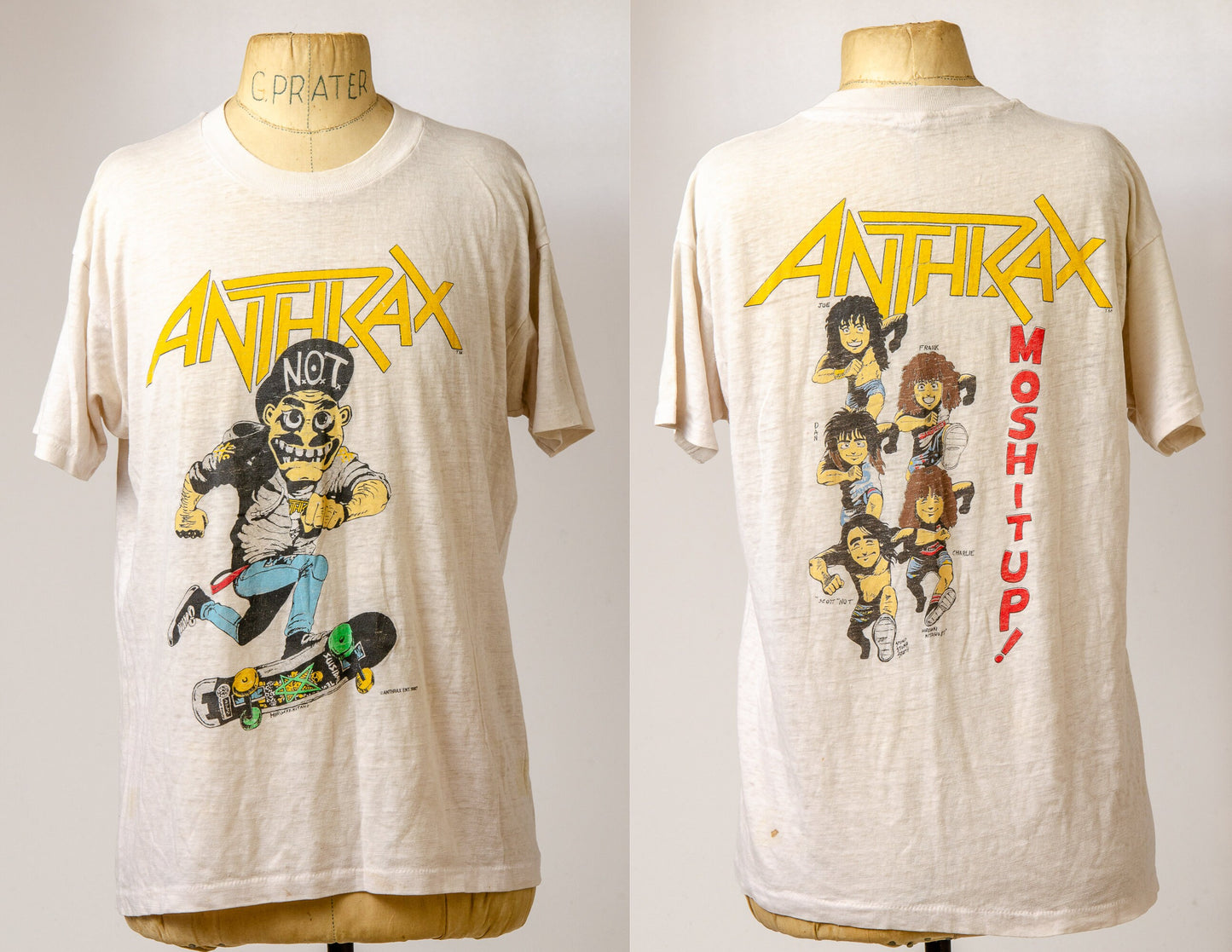 1987 Anthrax Mosh It Up Paper Thin Punk T Shirt