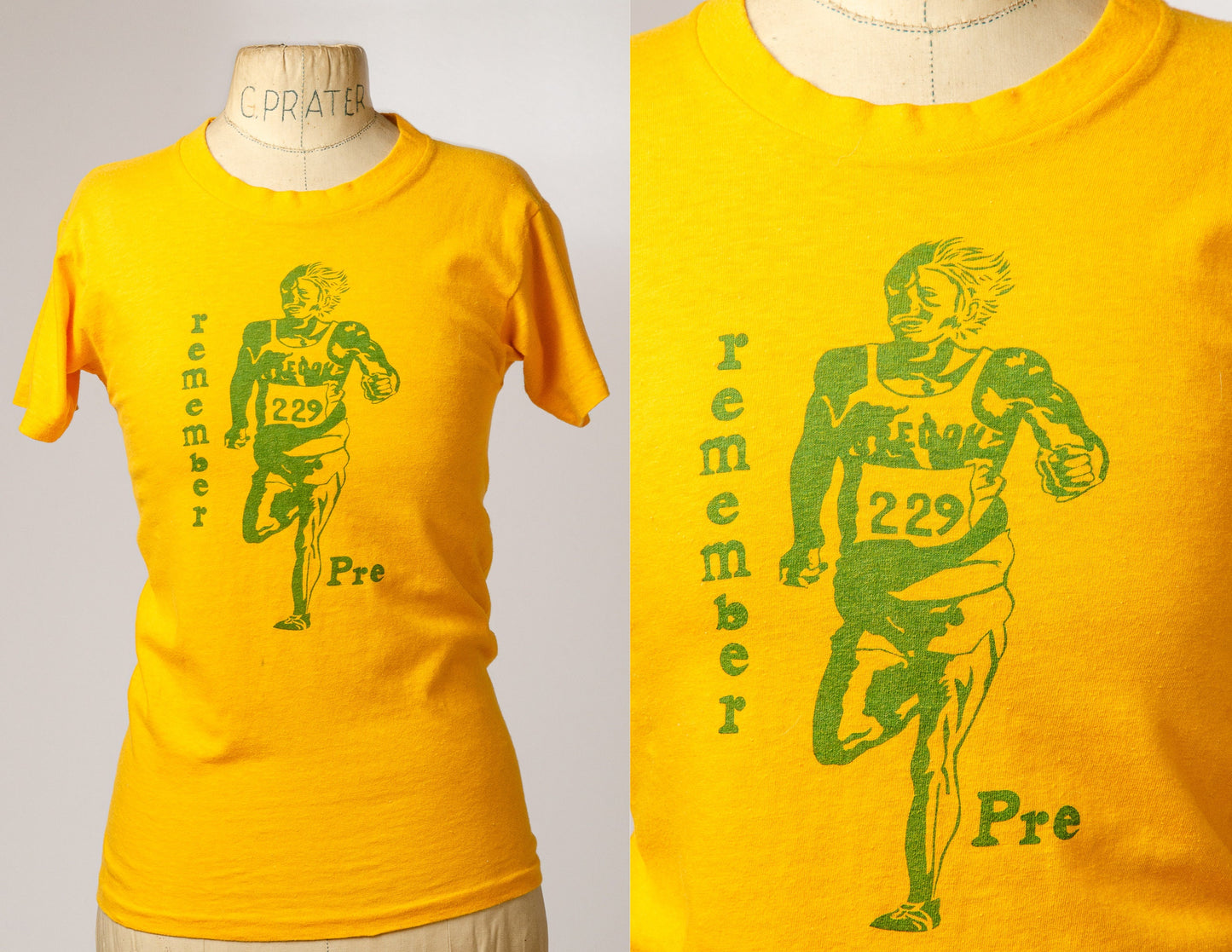 1970s Prefontaine Memorial Spruce Tag Cotton T Shirt