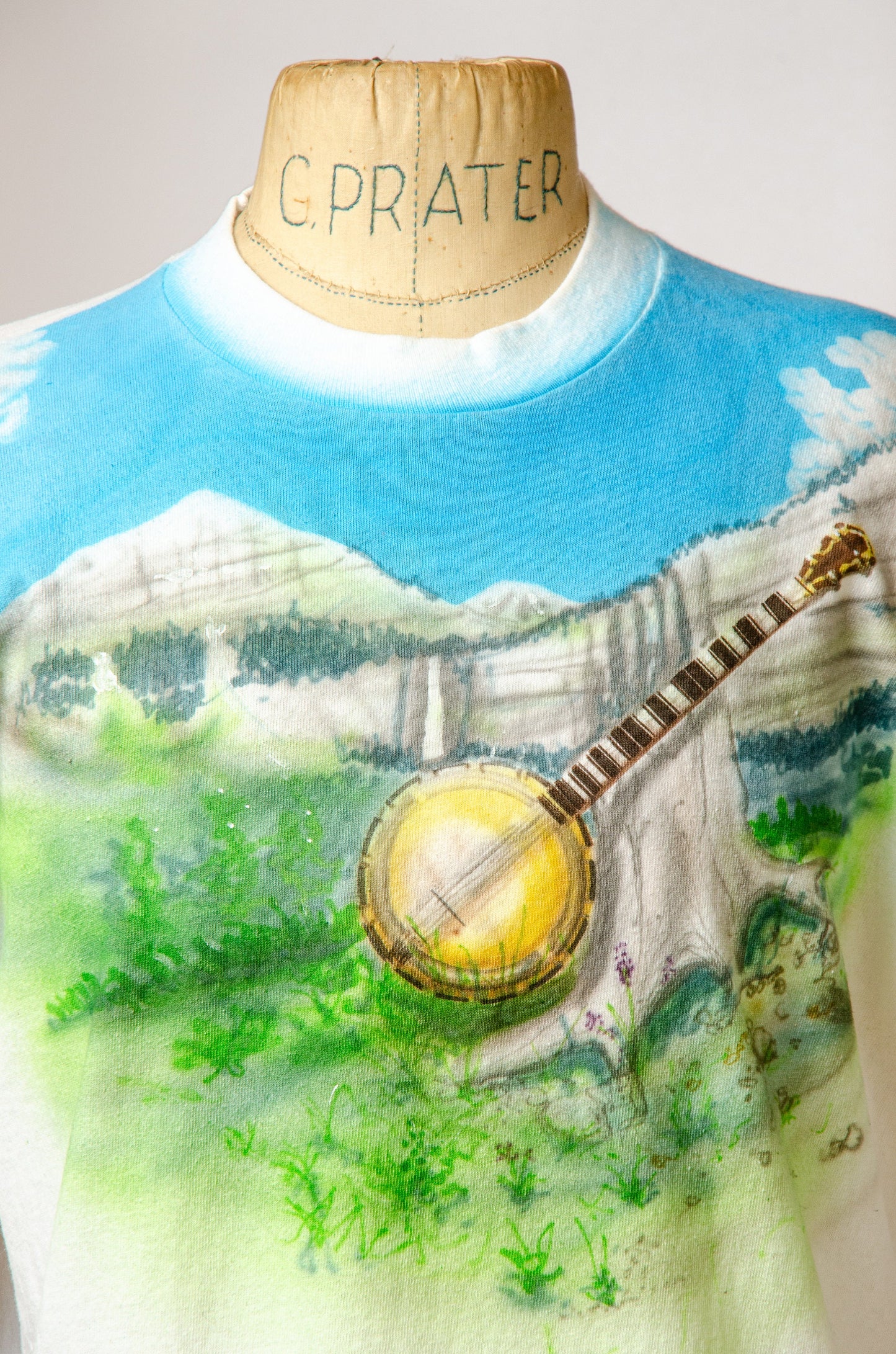 1980s Telluride Bluegrass Festival Airbrush Artist Folk T Shirt