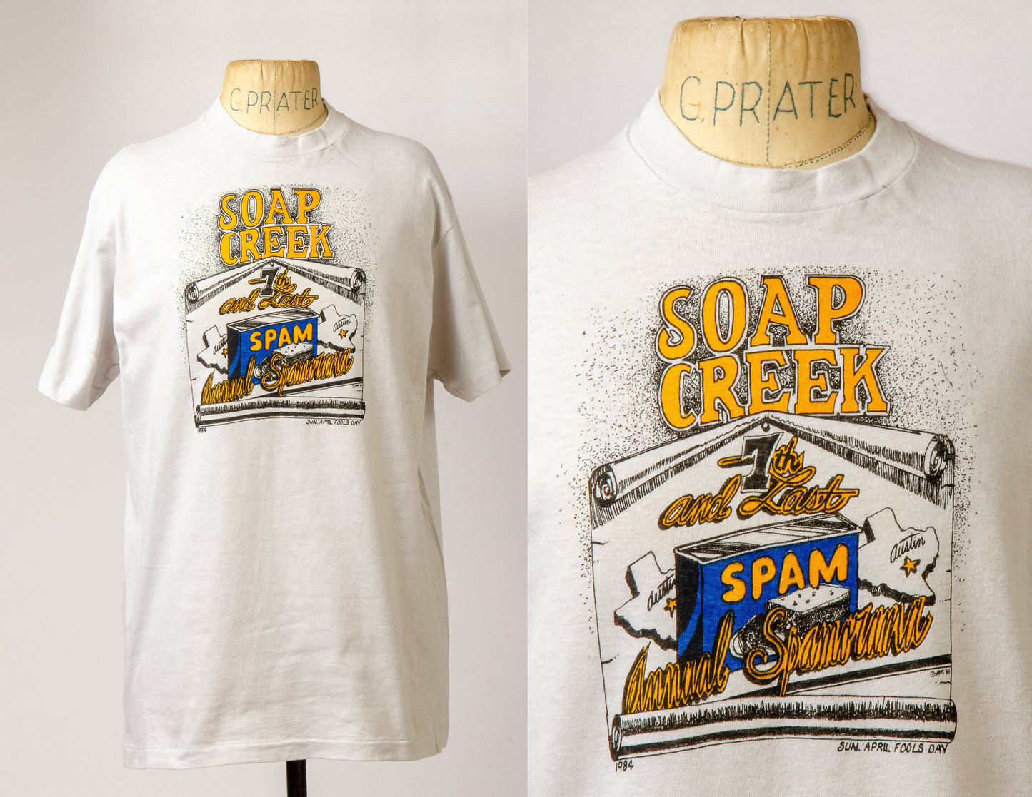 1980s Soap Creek Saloon Austin Texas Spamorama Kerry Awn T Shirt