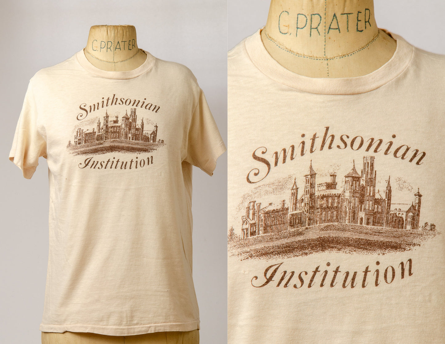 1980s Smithsonian Institution T Shirt Historical Museum Tee