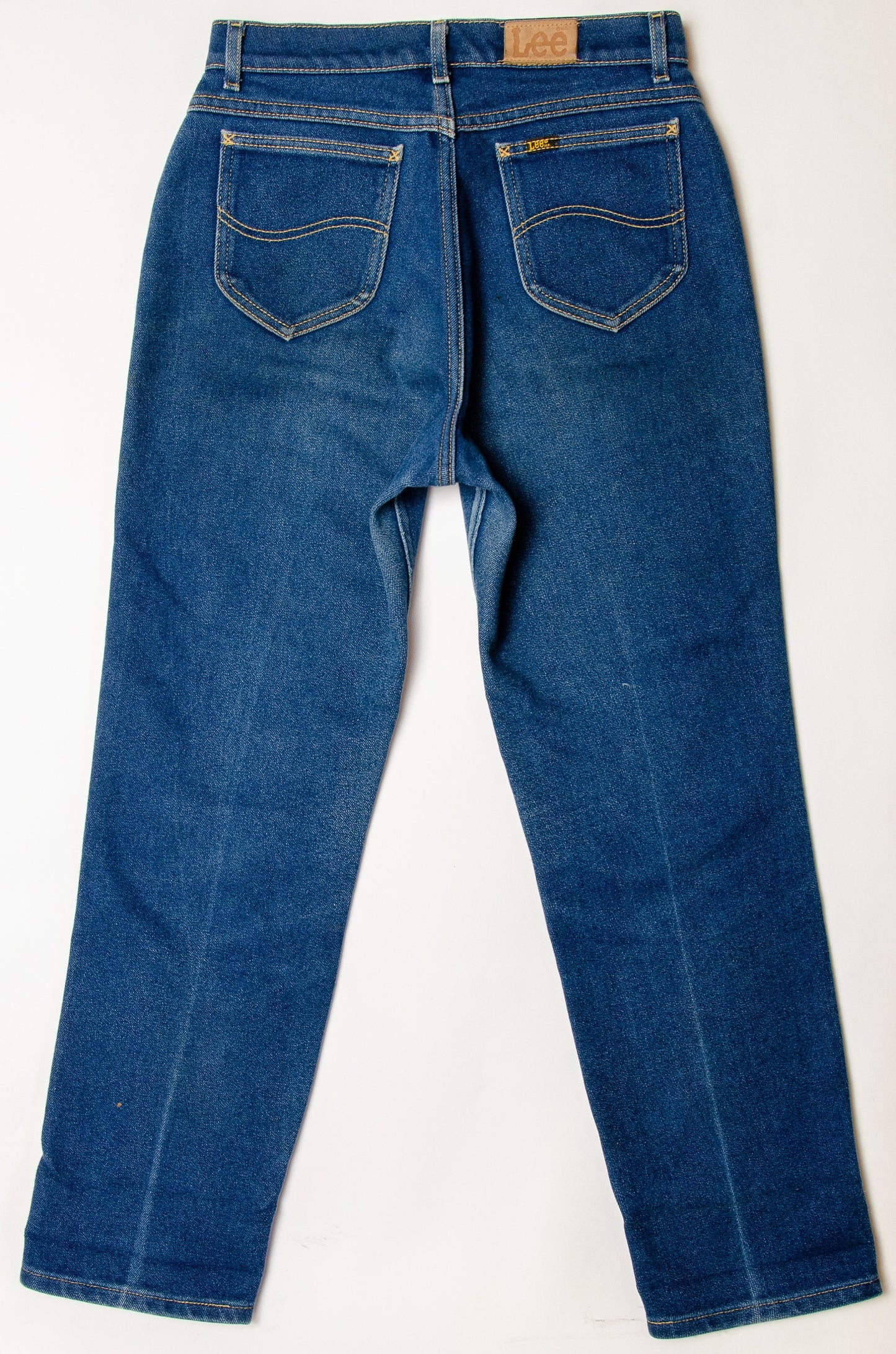 1970s Lee Riders Blue Denim High Waisted Western Jeans 30 x 28