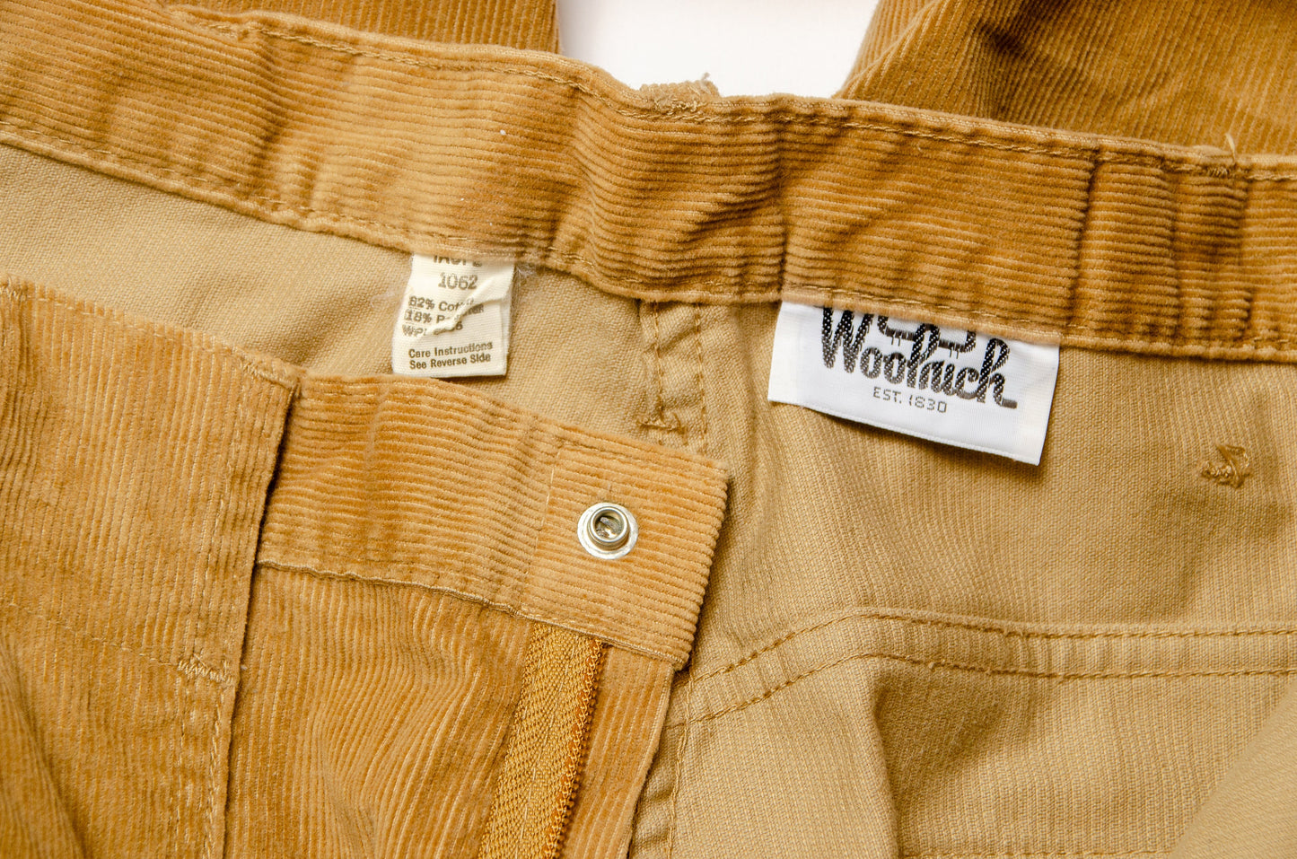 1970s Corduroy Cargo Pants Deadstock Woolrich Hippie Pants 33 x 34