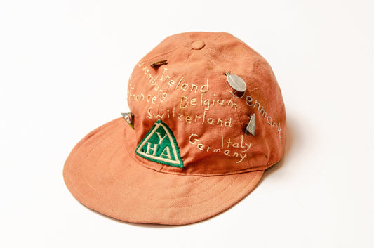 1940s YHA Youth Hostels Association Embroidered Novelty Hat