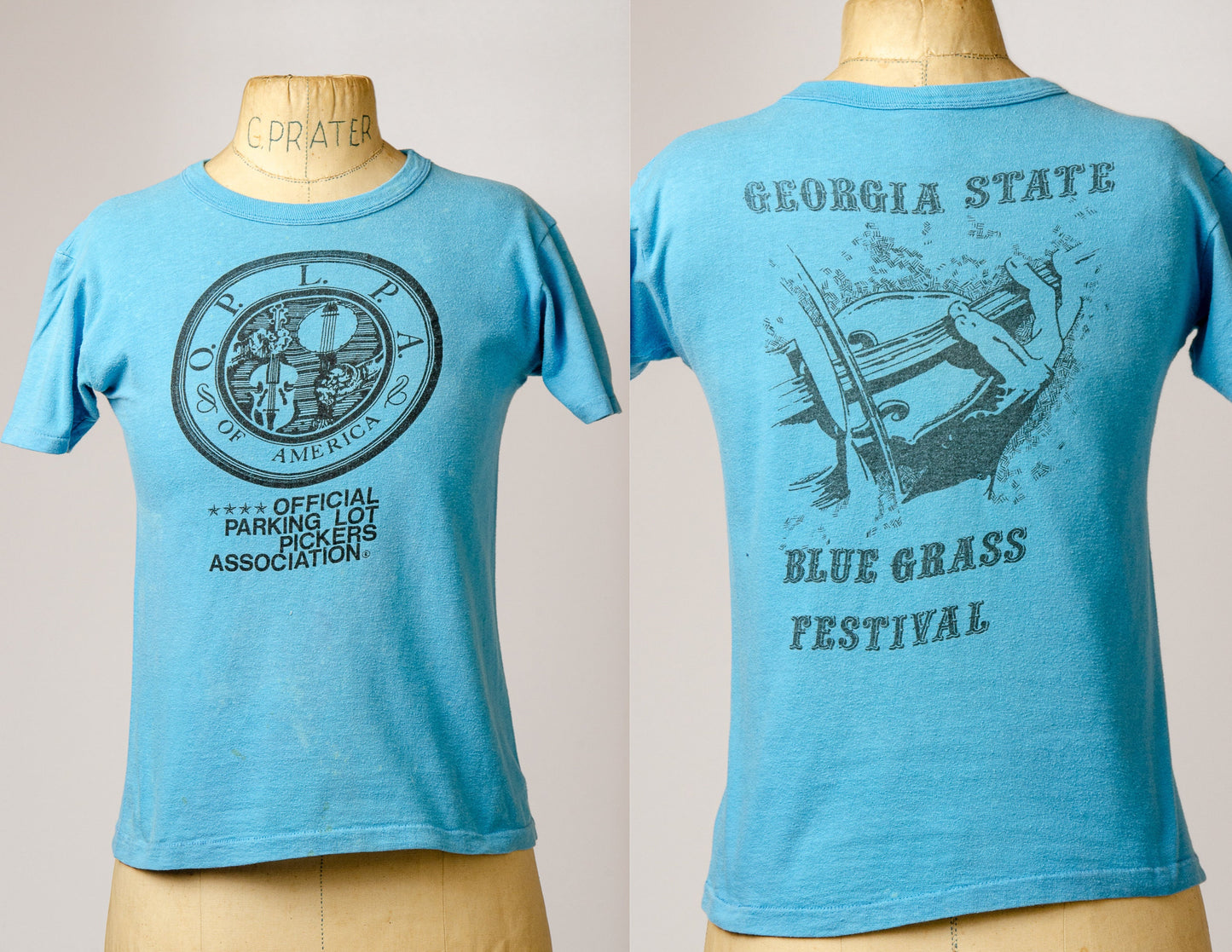 1970s Georgia State Bluegrass Festival Shoal Creek County T Shirt