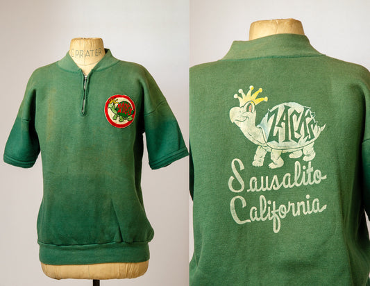1940s Sweatshirt Zacks Sausalito California Dance Night Sweatshirt