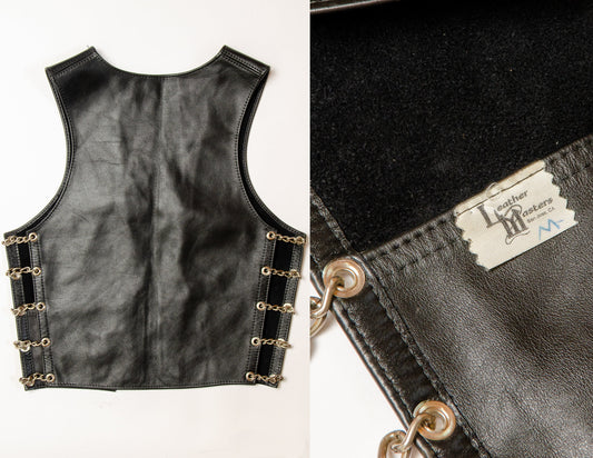90s Leather SCCLA San Francisco Historic Leather Workers  Tony and Dave Coronza Gay Leather Vest