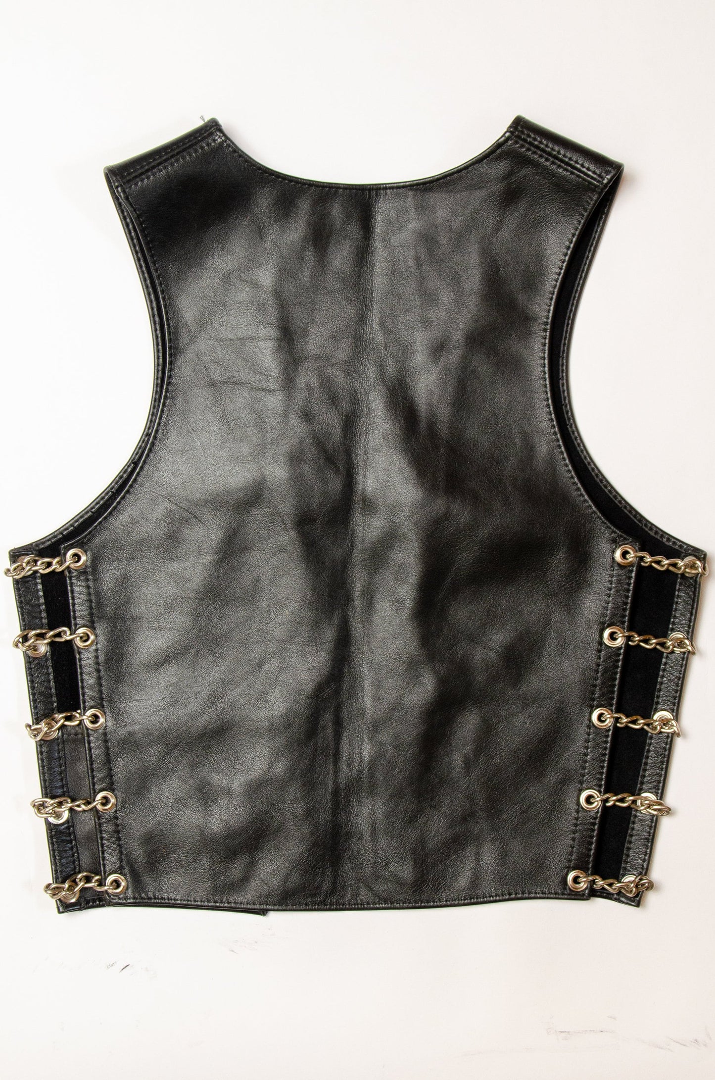 90s Leather SCCLA San Francisco Historic Leather Workers  Tony and Dave Coronza Gay Leather Vest