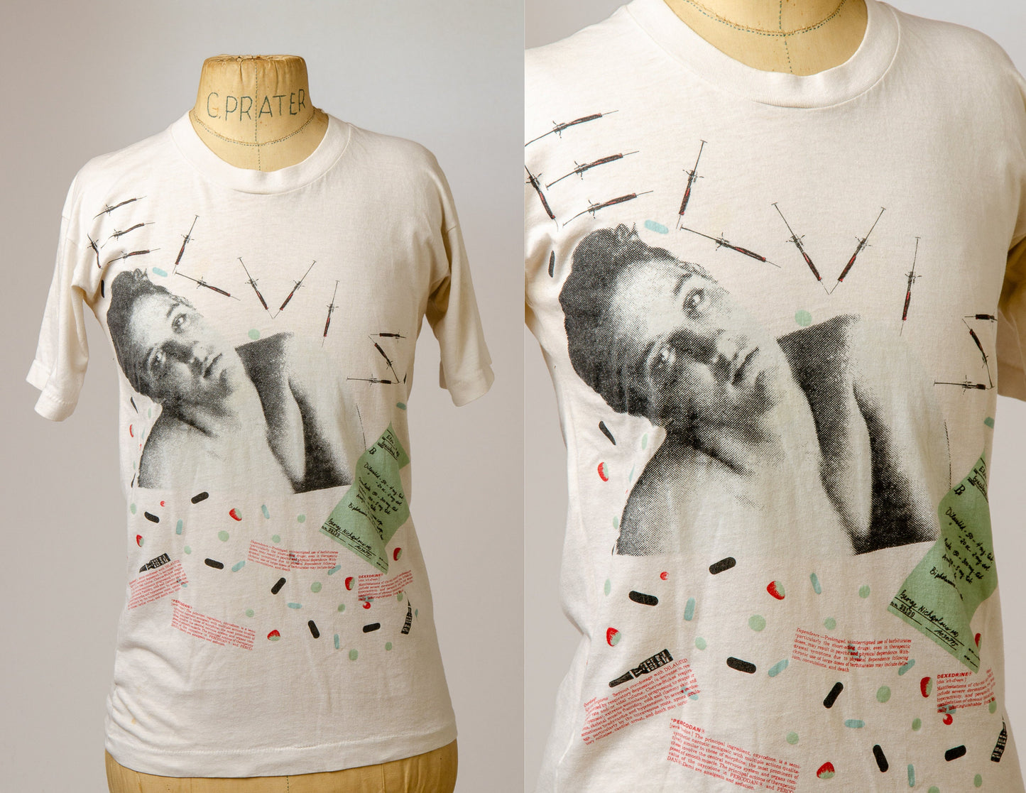 1980s Elvis Presley Prescription Drug T Shirt