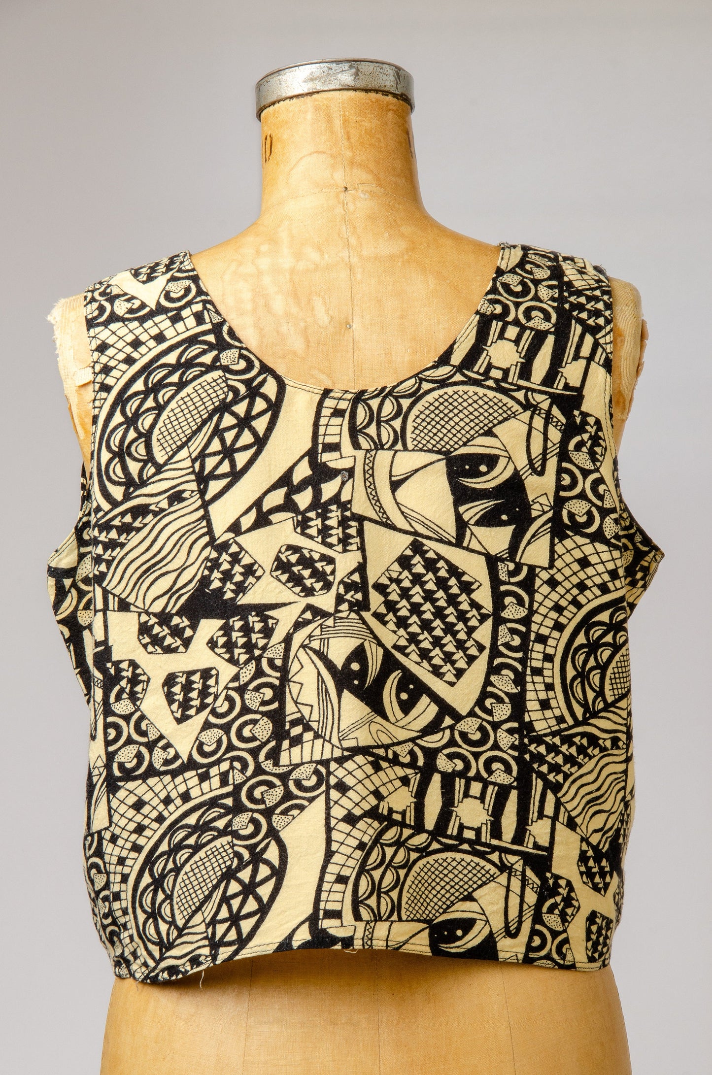 1980s Escher Style Abstract Art Cotton Tank Top