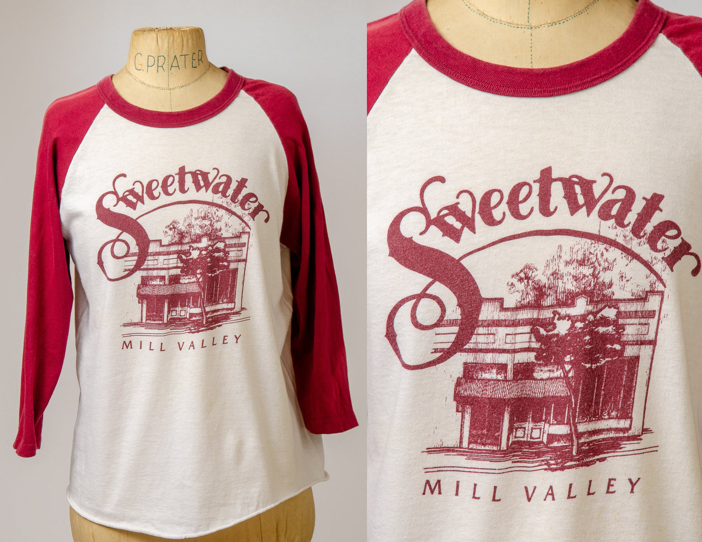 1970s Sweetwater Music Hall Bob Weir Raglan T Shirt