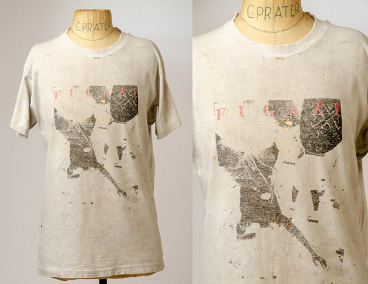 1980s Fugazi T-Shirt Early Ian Mckaye Distressed Punk Tee