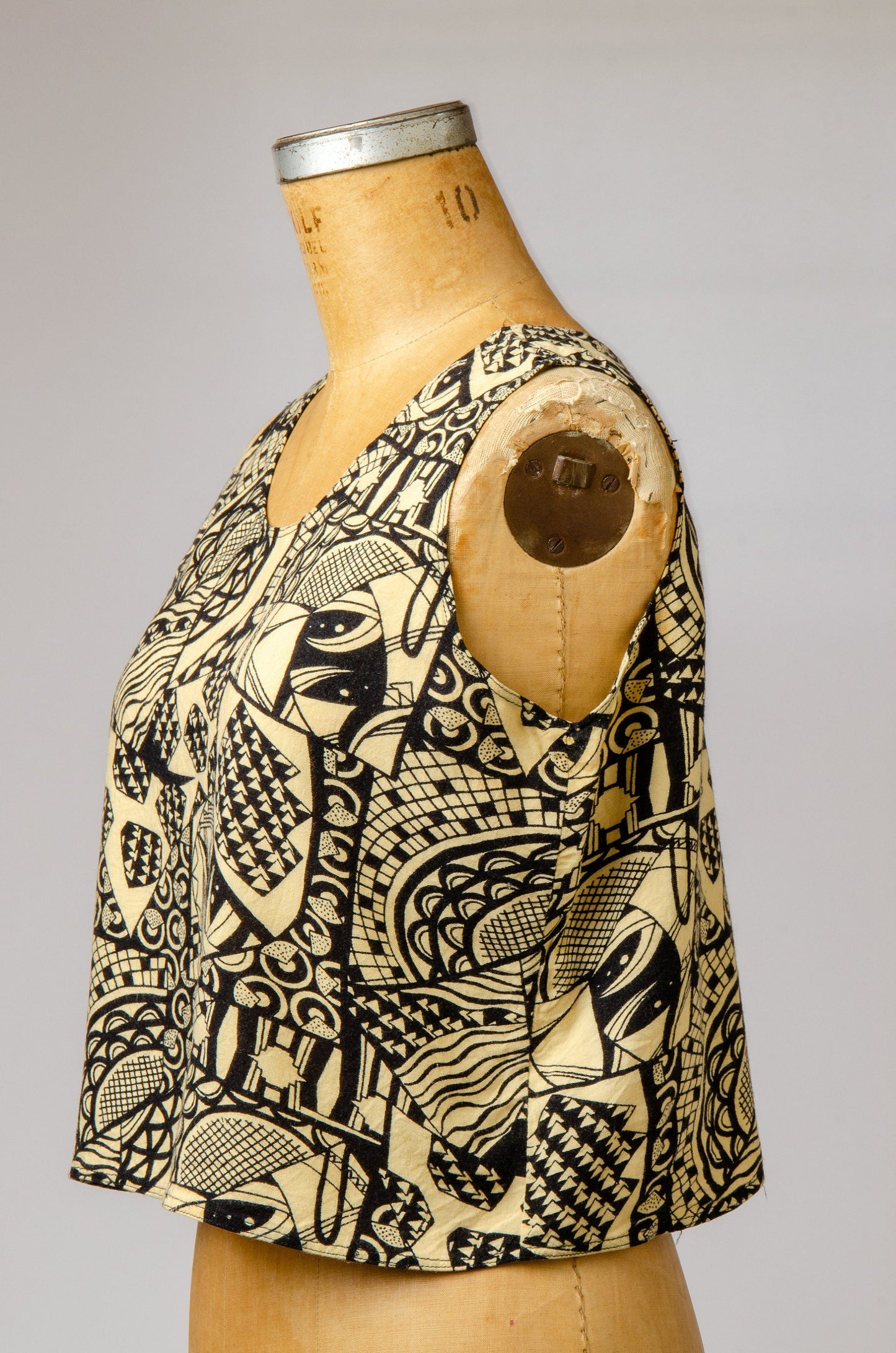 1980s Escher Style Abstract Art Cotton Tank Top